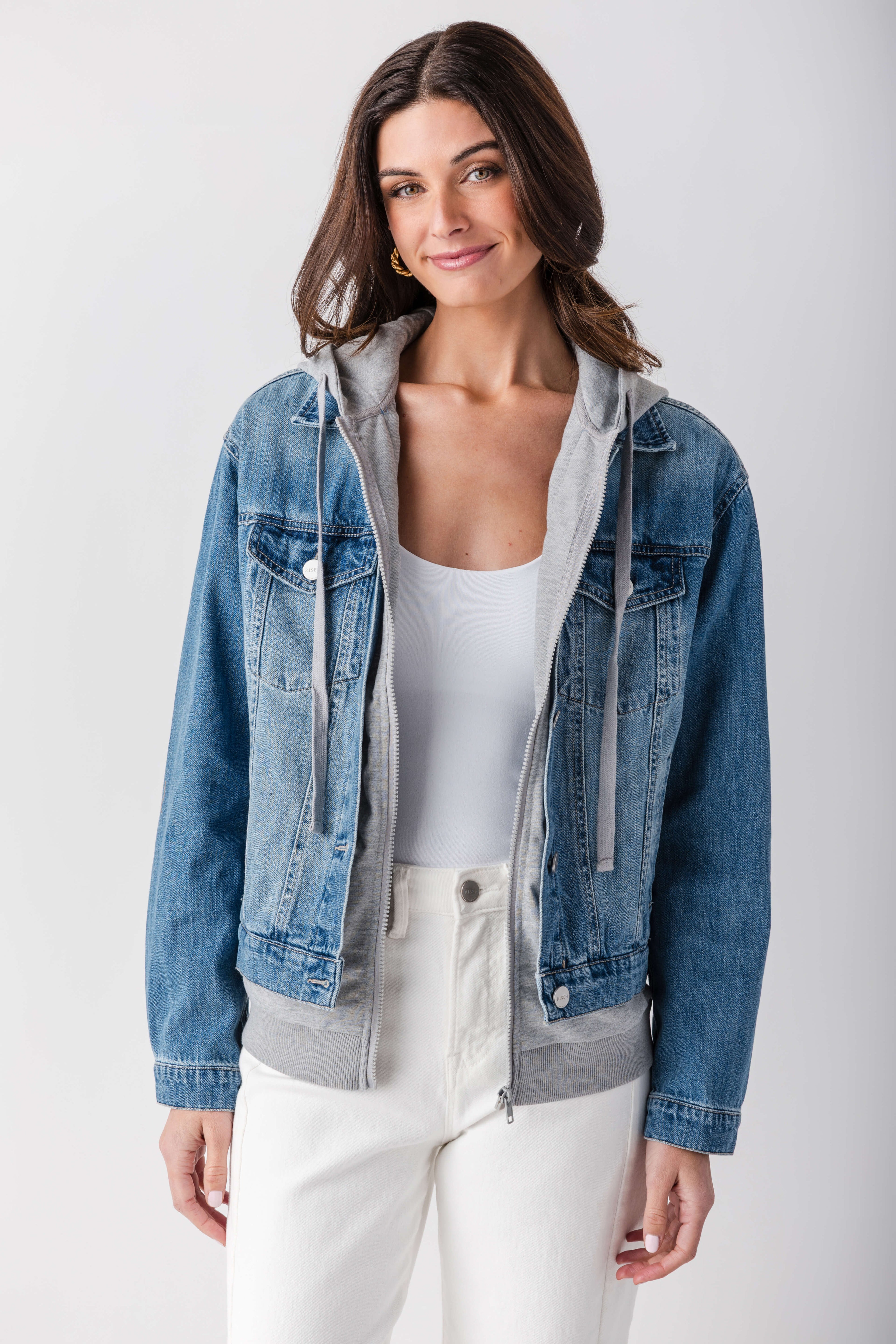 Risen Denim Sweatshirt Jacket