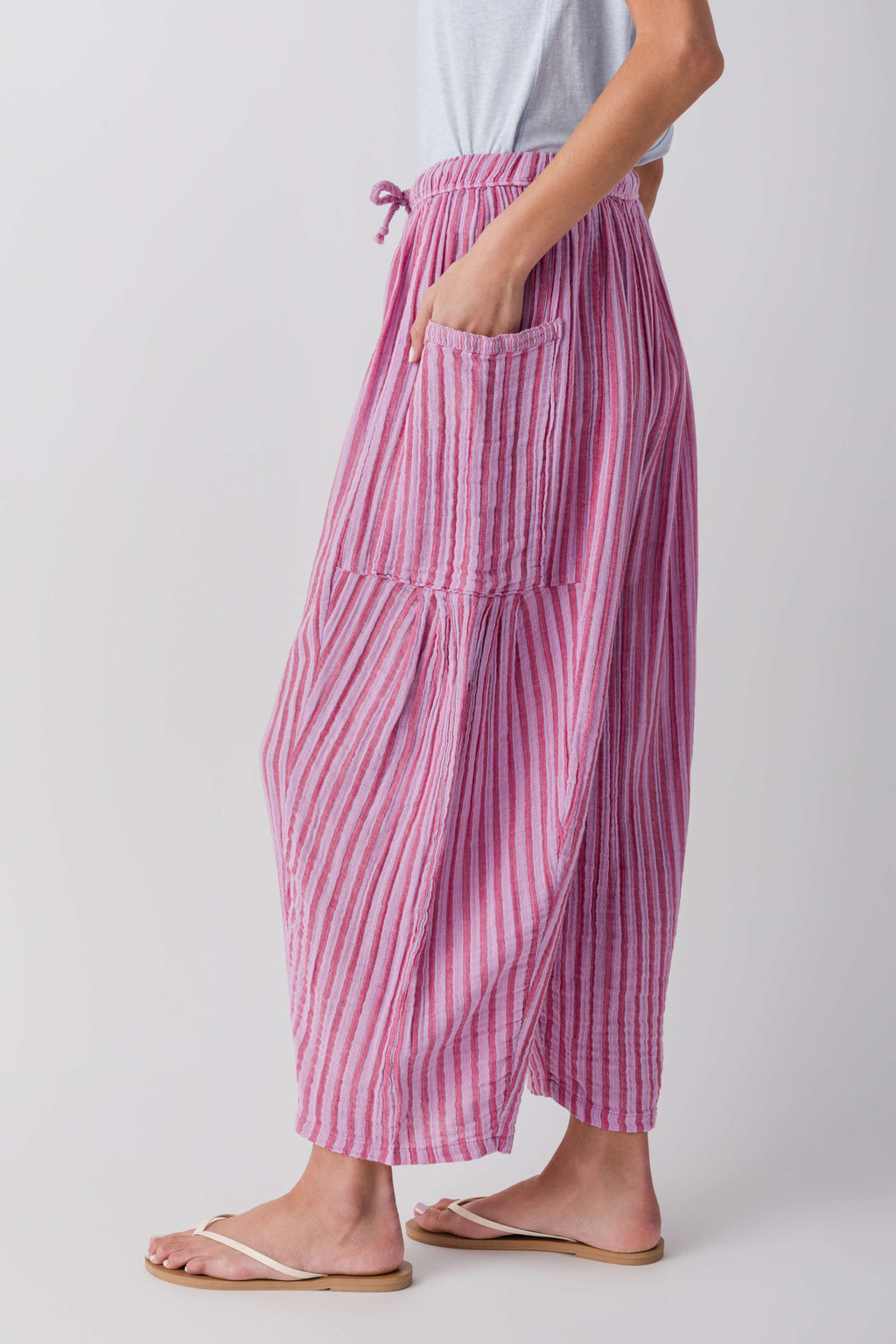 Free People Striped Quinn Pant