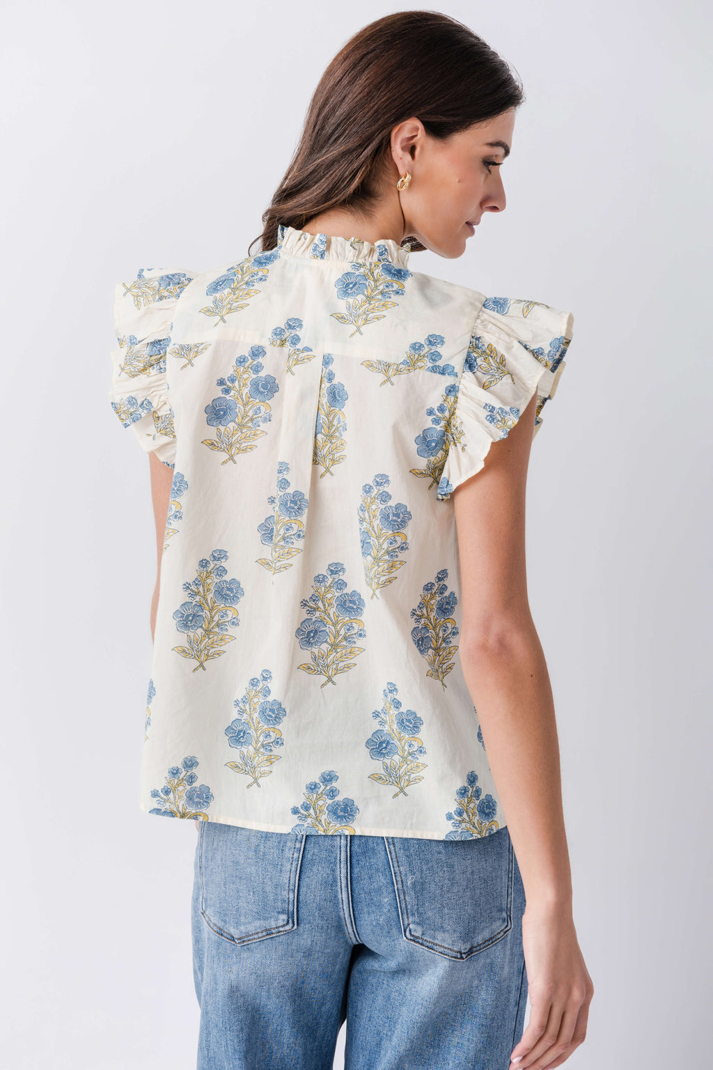 THML Block Print Button Up Top