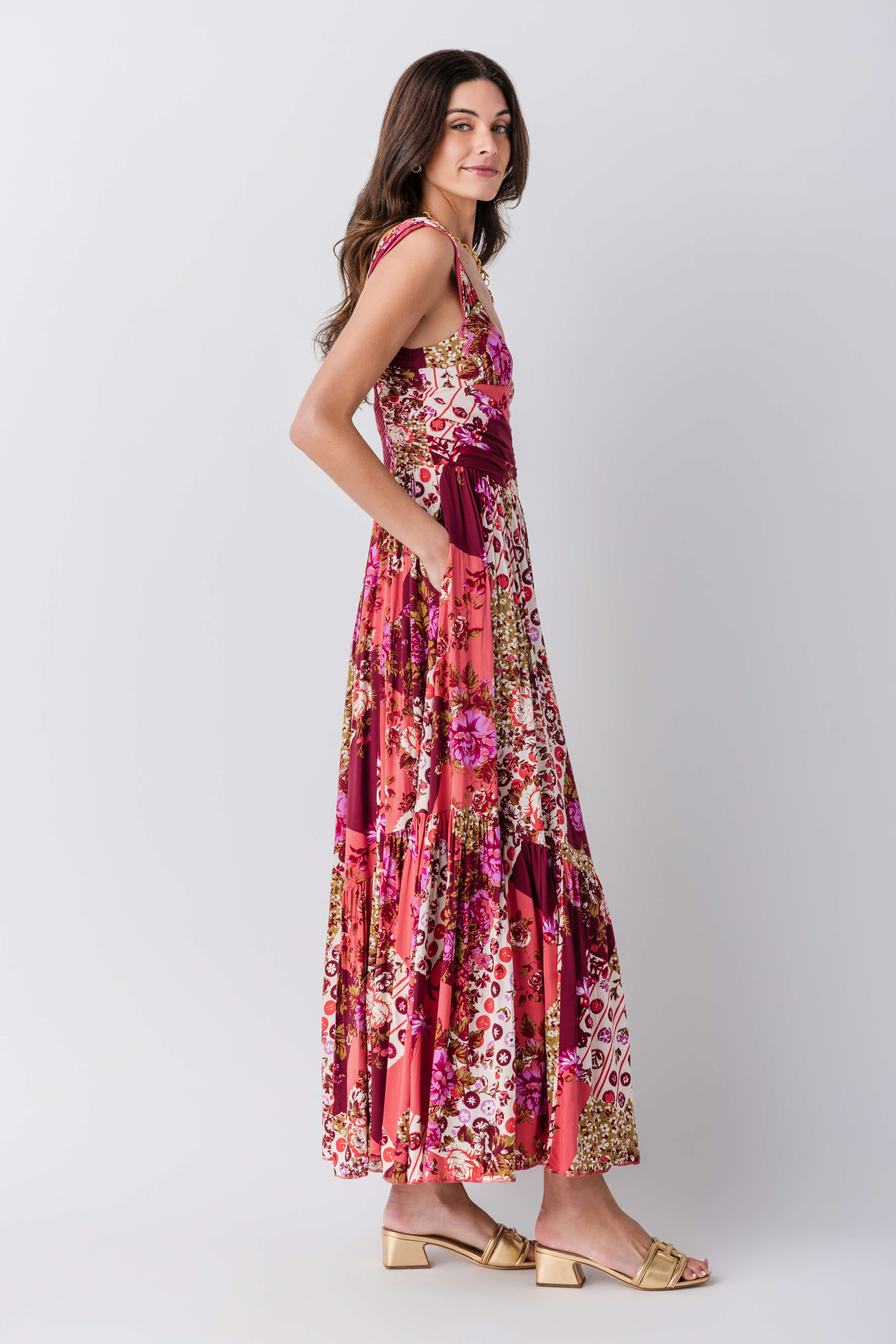 Free People Sasha Maxi Dress - Porcelain Combo Free People Sasha Maxi Dress - Porcelain Combo
