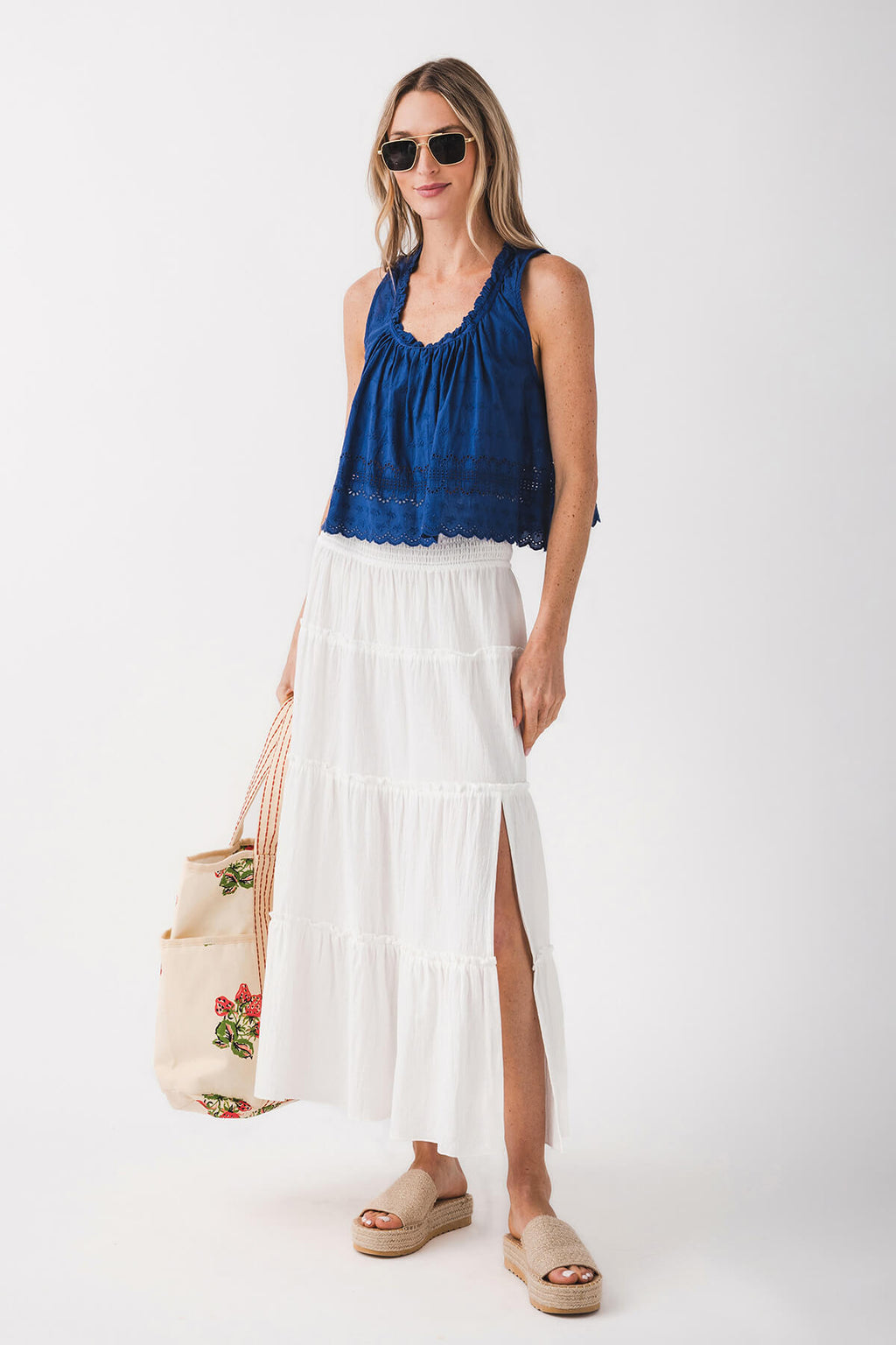 Free People Marina Eyelet Tank