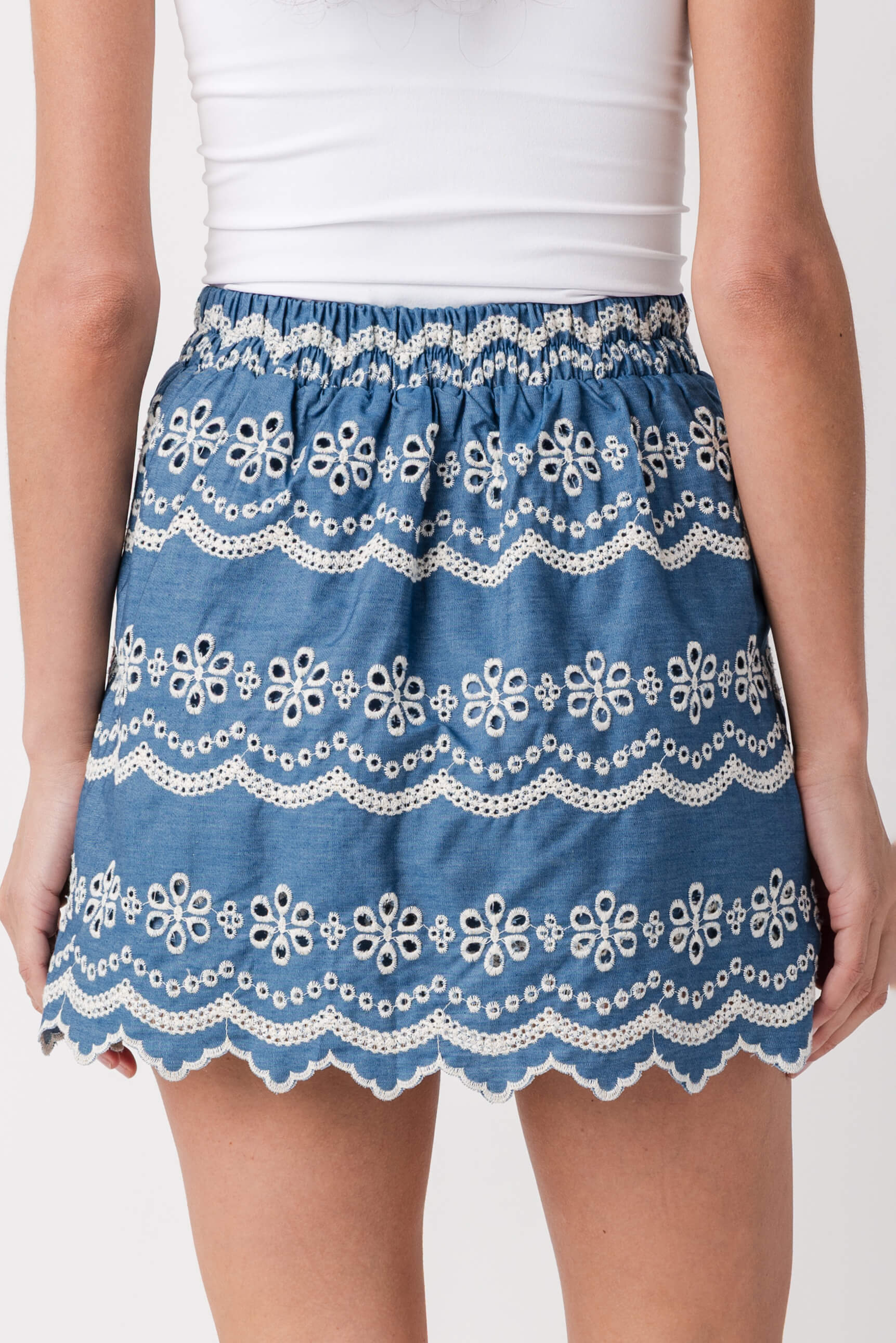 THML Eyelet Detail Mini Skort