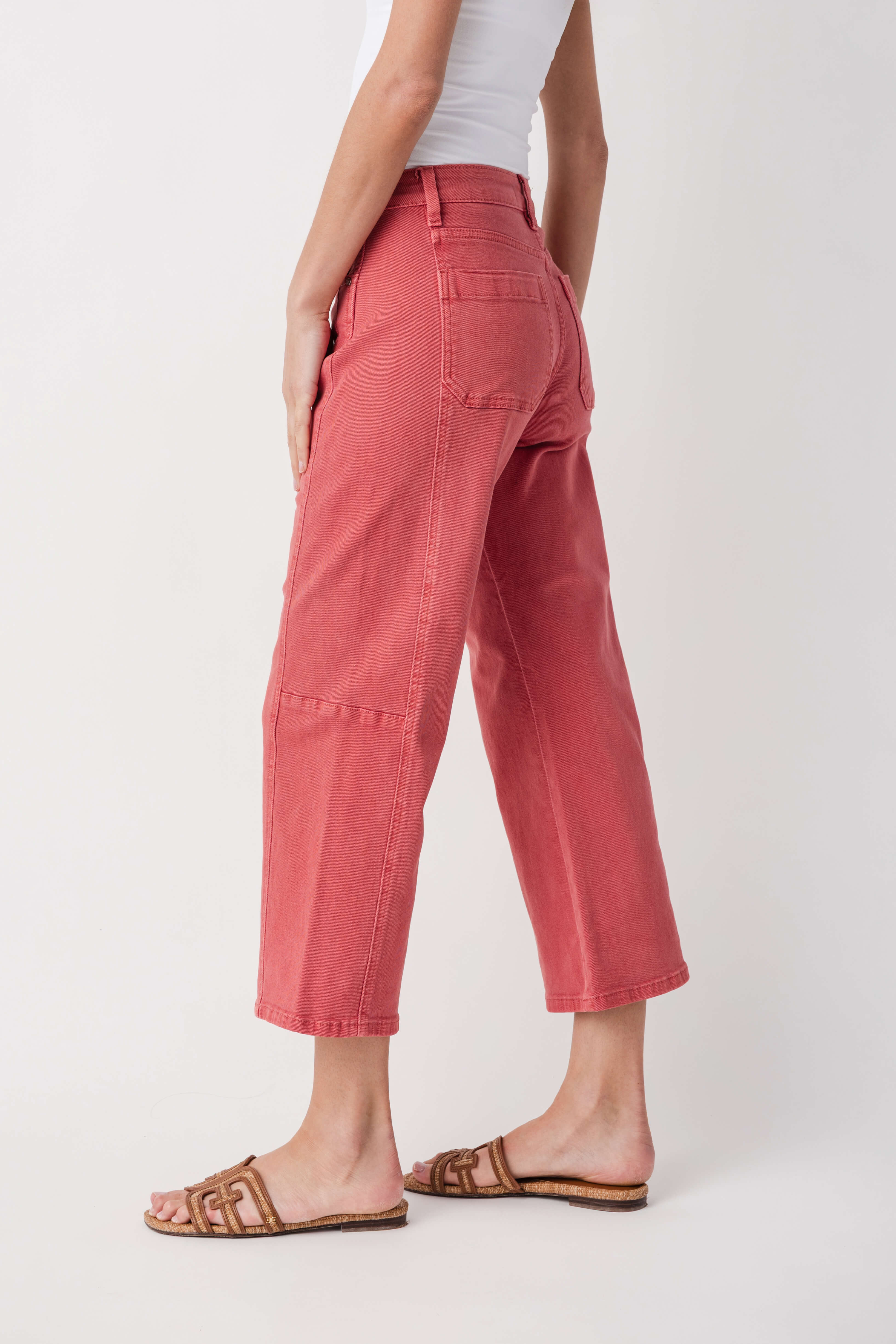 Risen Poppy High Rise Crop Baby Barrel Jeans