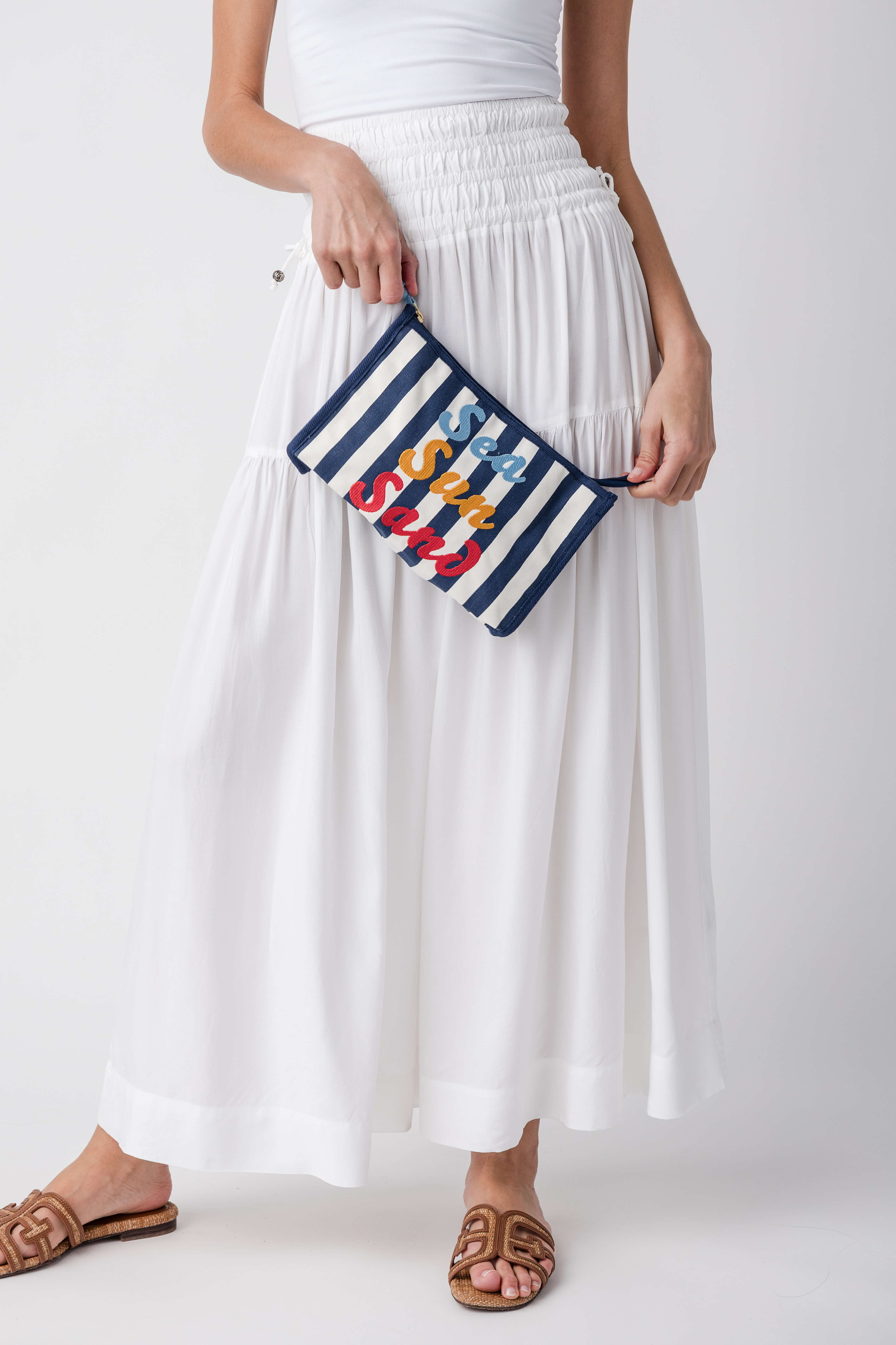 Shiraleah "Sea Sun Sand" Zip Pouch