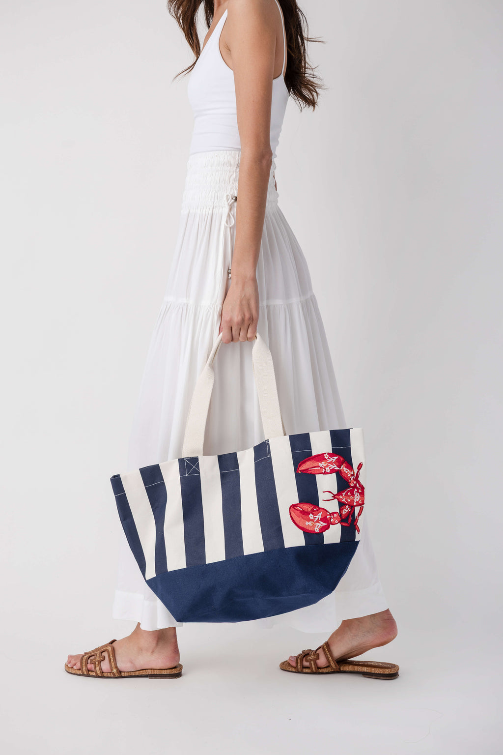 Shiraleah Lobster Striped Tote