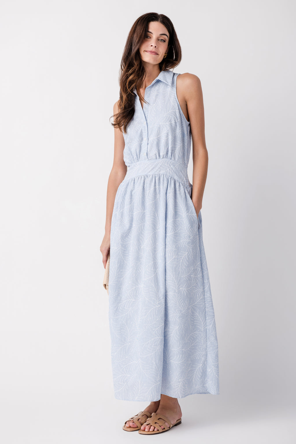 Elan Collared Maxi Dress