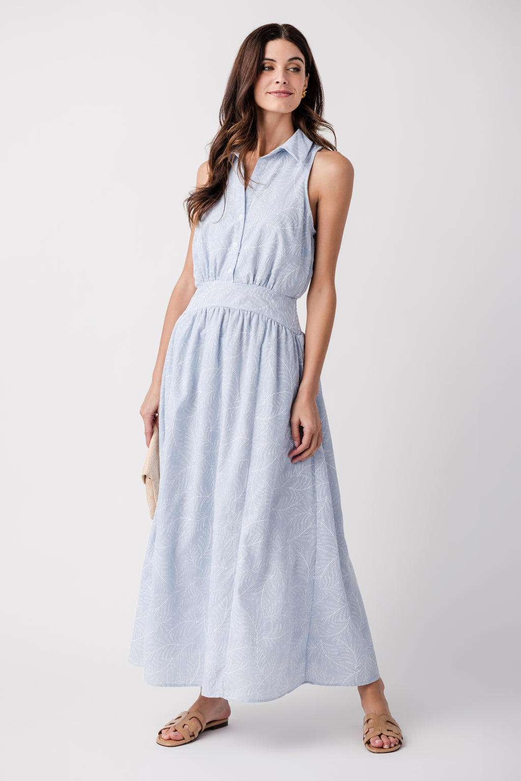 Elan Collared Maxi Dress