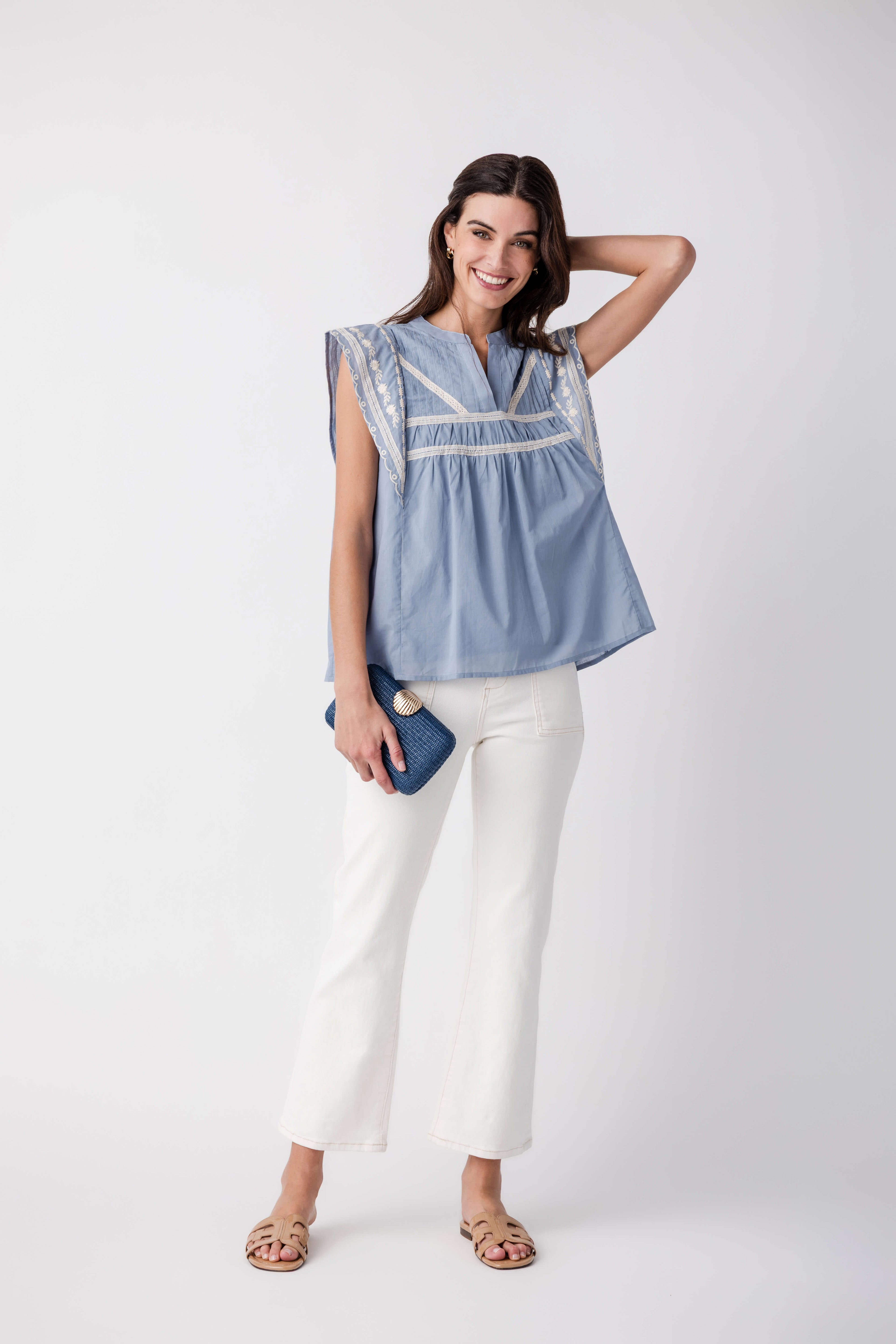 Risen Rosie Ankle Flare Jeans