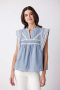 Fate Embroidered Trim Top