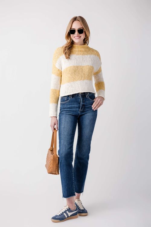 Free People Opal Rugby Stripe Sweater