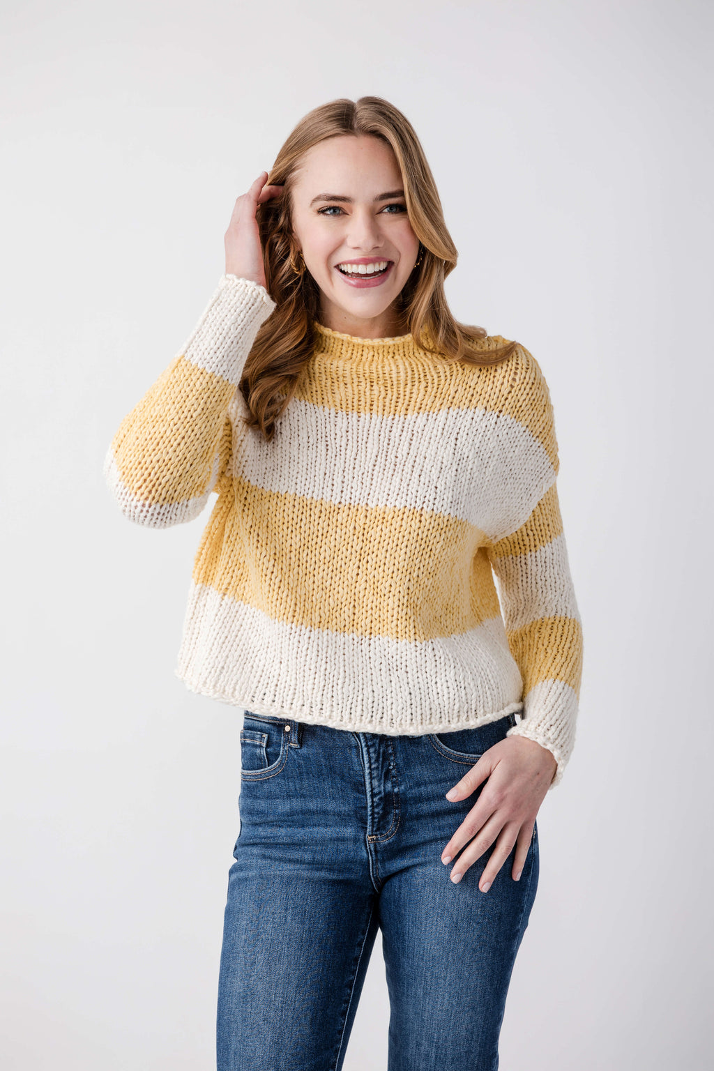 Free People Opal Rugby Stripe Sweater