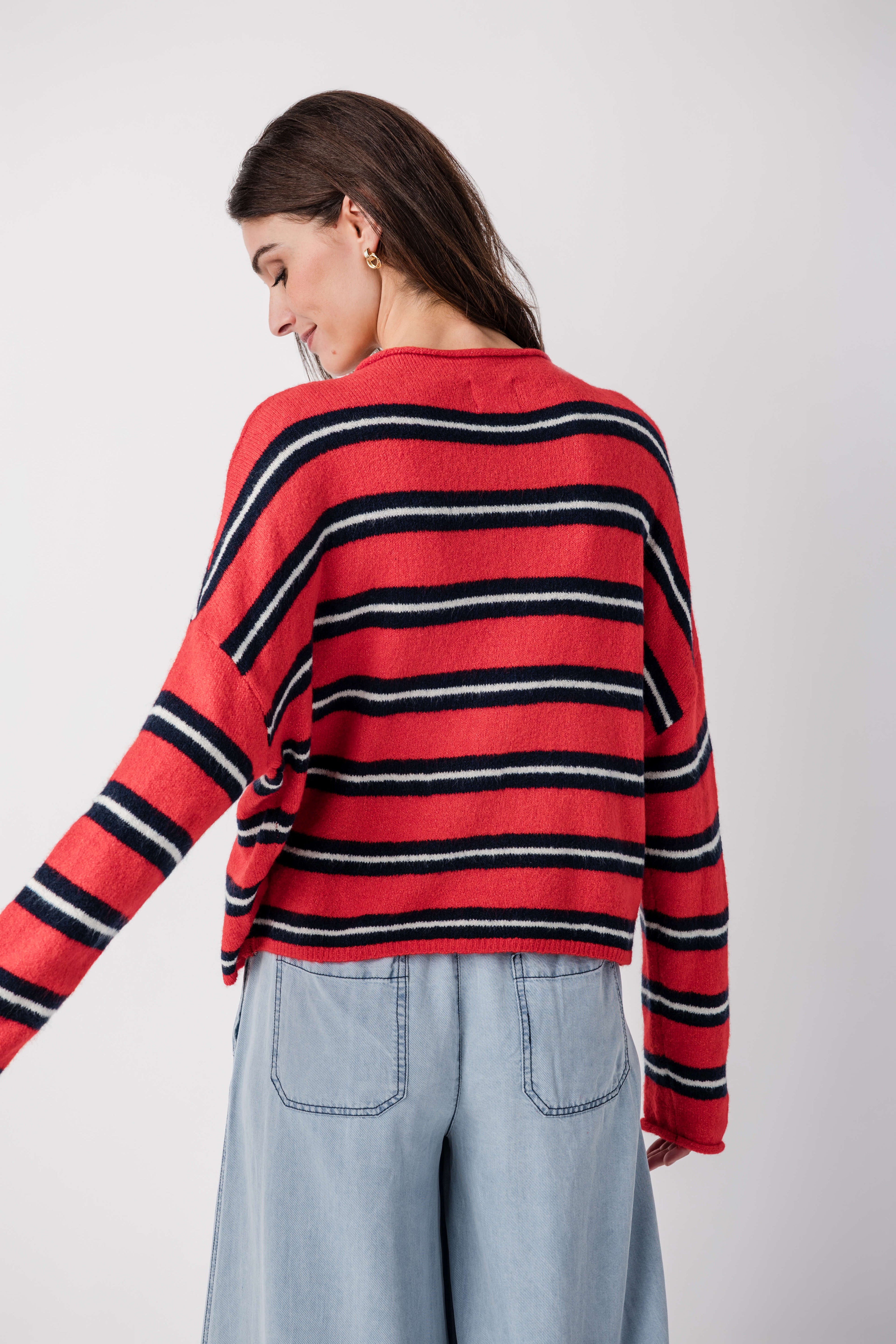 Things Between Varsity Striped Piper Cardigan