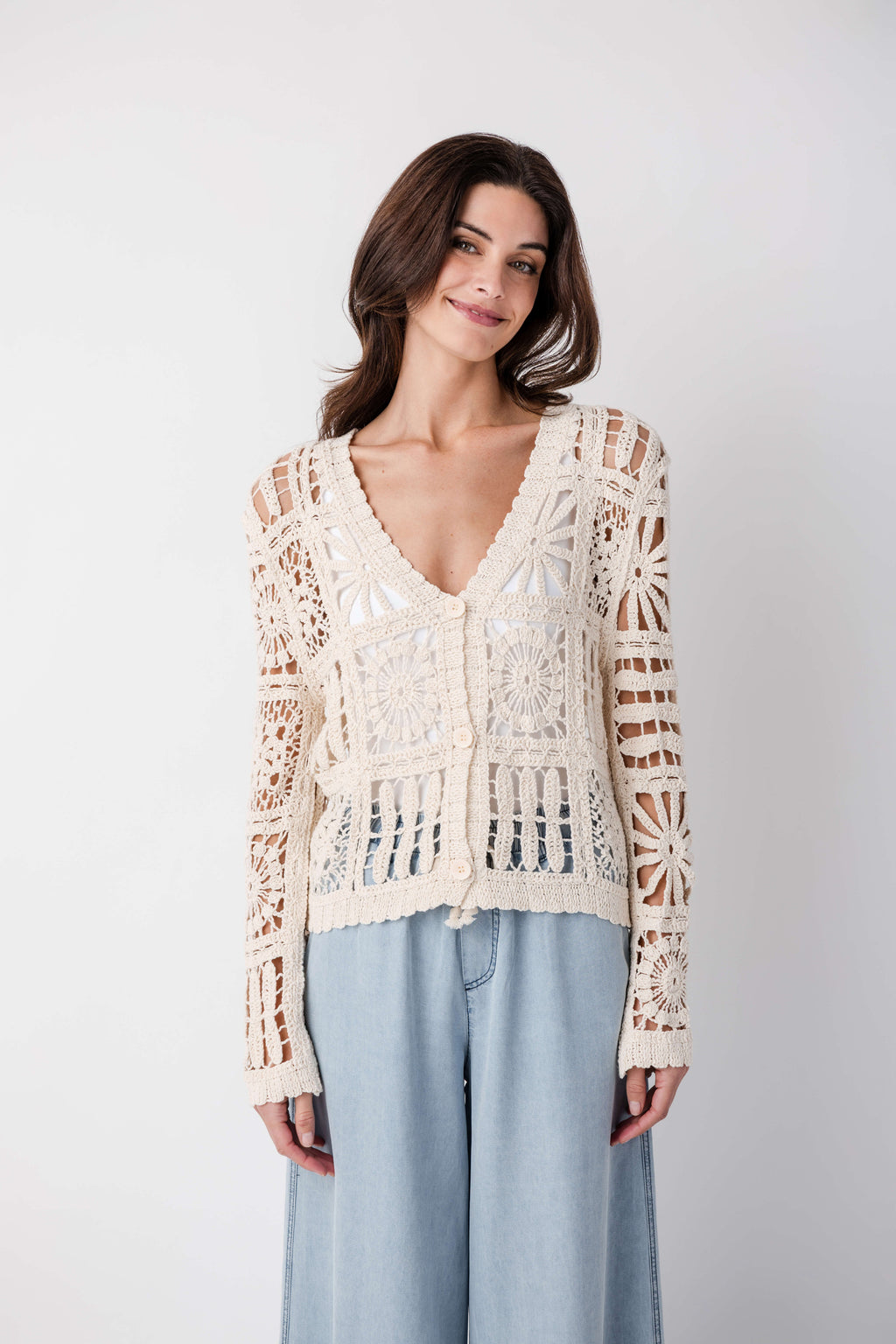 Elan Crochet Cardigan