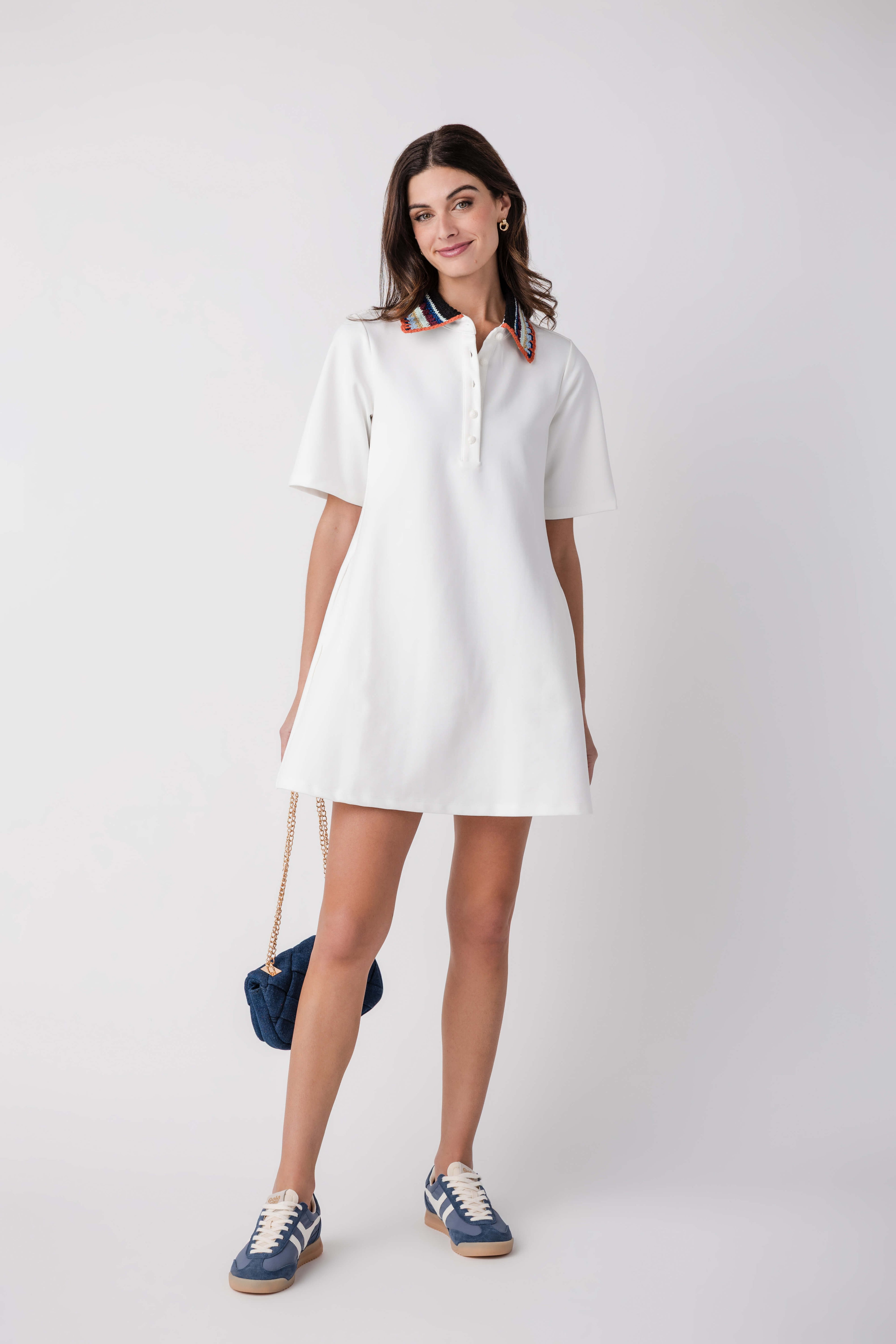 a line poplin shirt dress Sarah Shirtdress | Ink Tie Dye