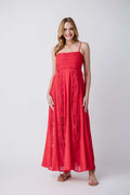 Promesa Crochet Paneled Maxi Dress