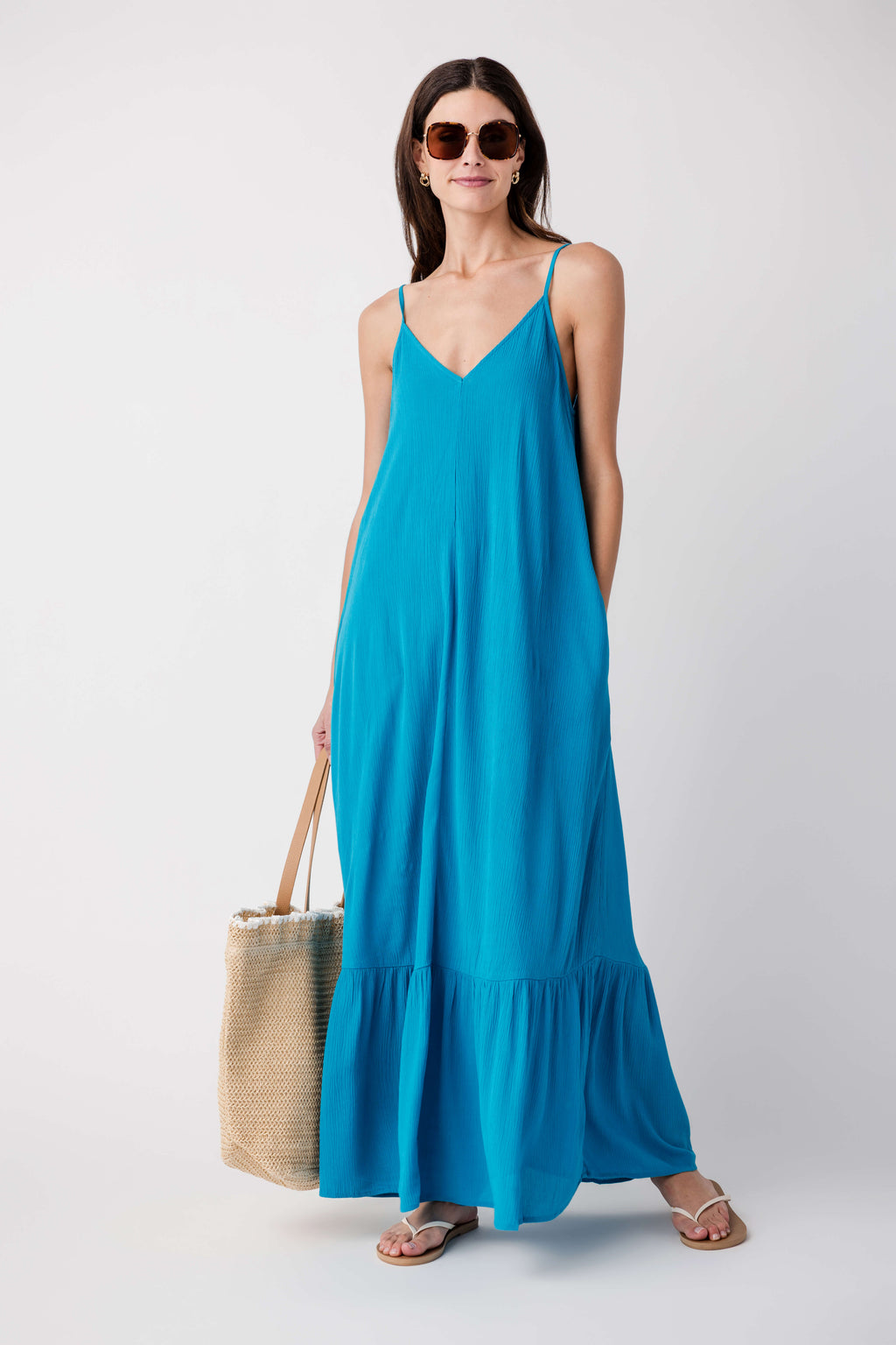 Lovestitch Sleeveless V Neck Maxi Dress