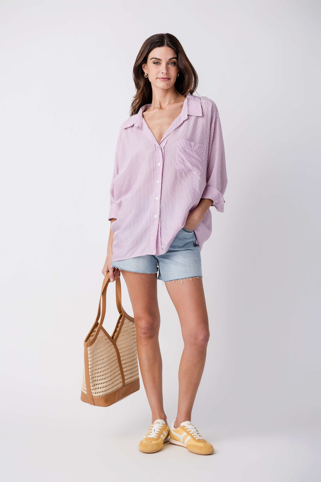 Things Between Oversized Button Up Top