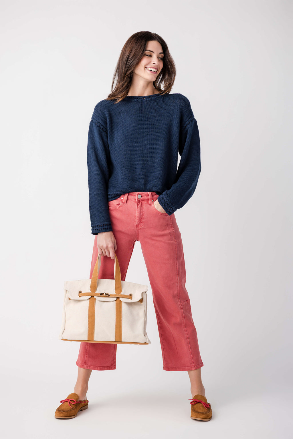 Risen Poppy High Rise Crop Baby Barrel Jeans