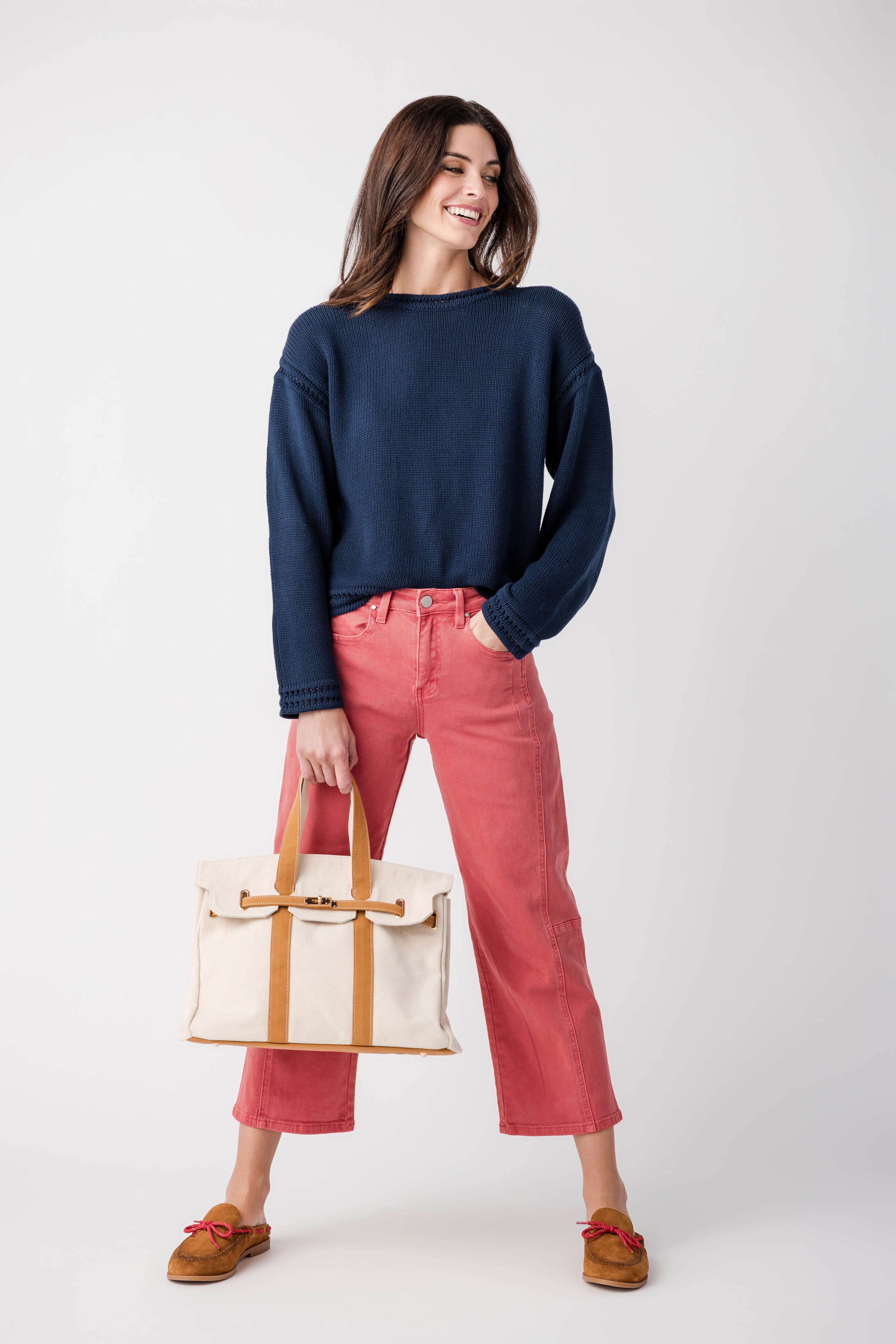 Risen Poppy High Rise Crop Baby Barrel Jeans