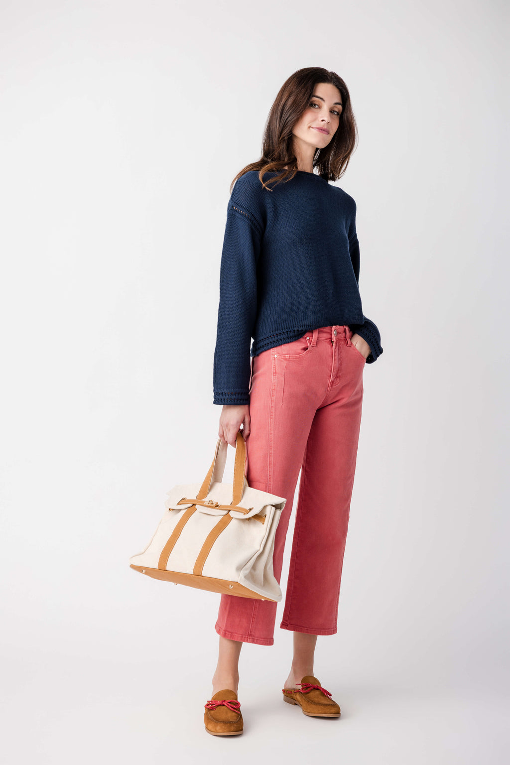 Risen Poppy High Rise Crop Baby Barrel Jeans
