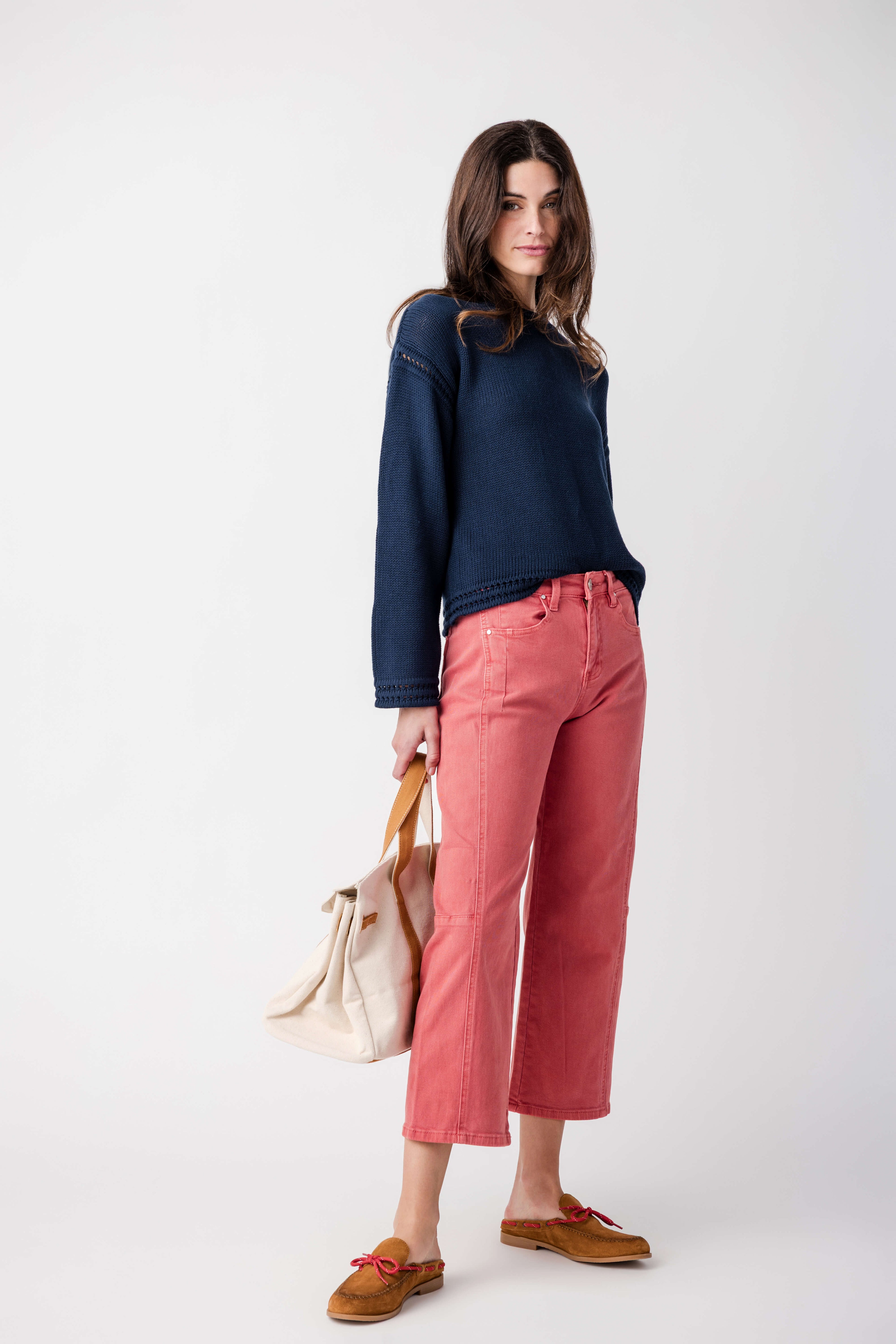 Risen Poppy High Rise Crop Baby Barrel Jeans