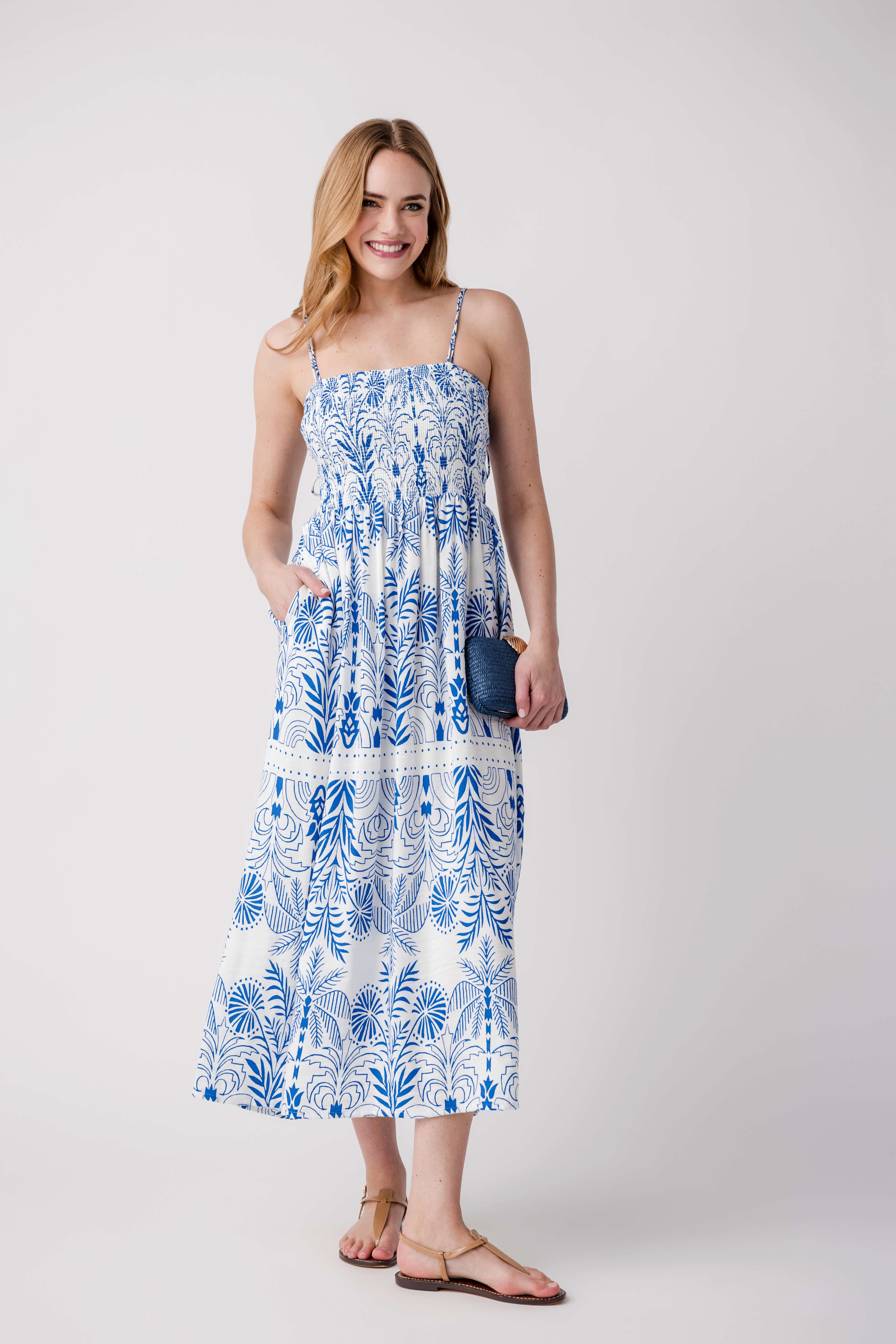 Z Supply Nadine Palm Maxi Dress