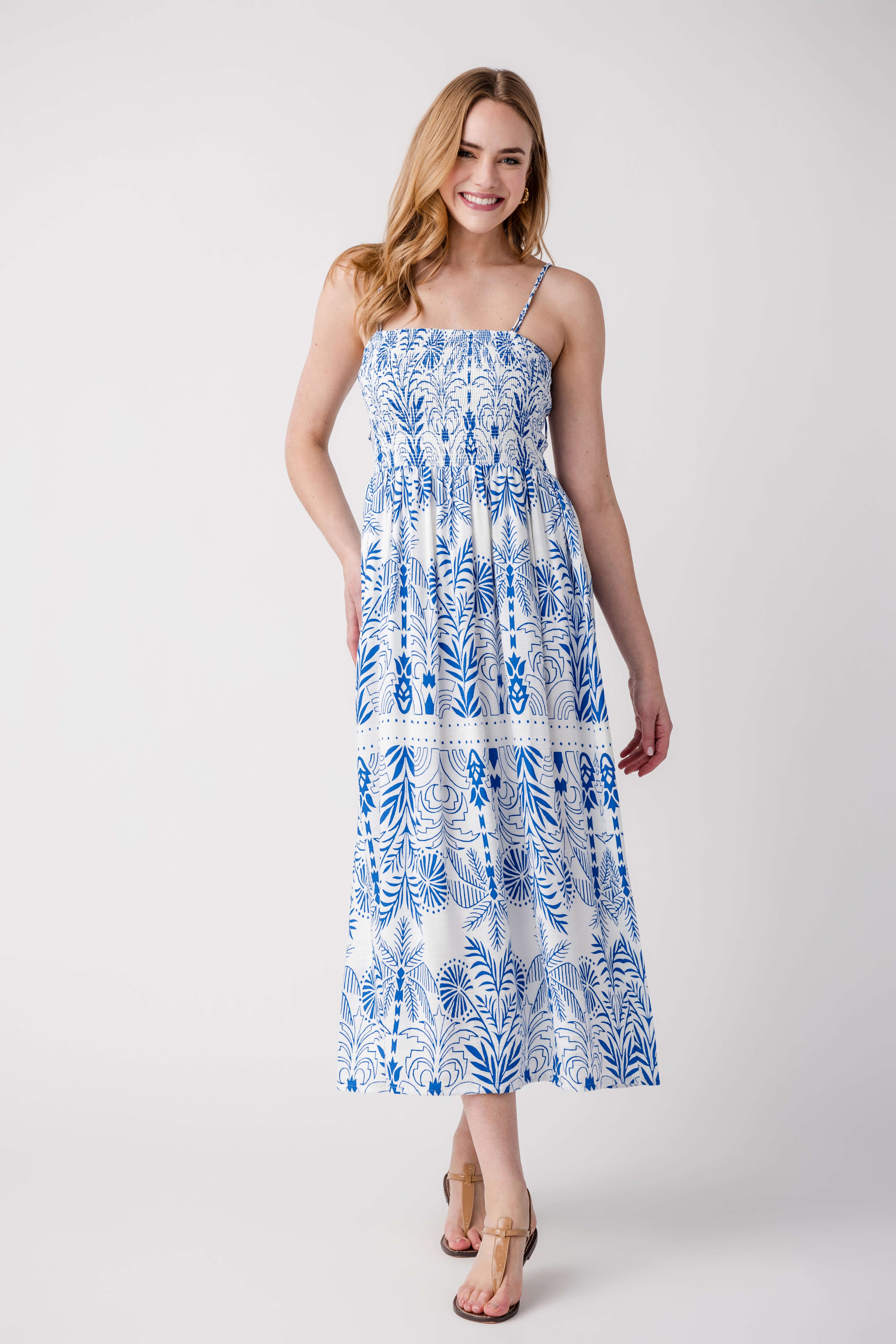 Z Supply Nadine Palm Maxi Dress