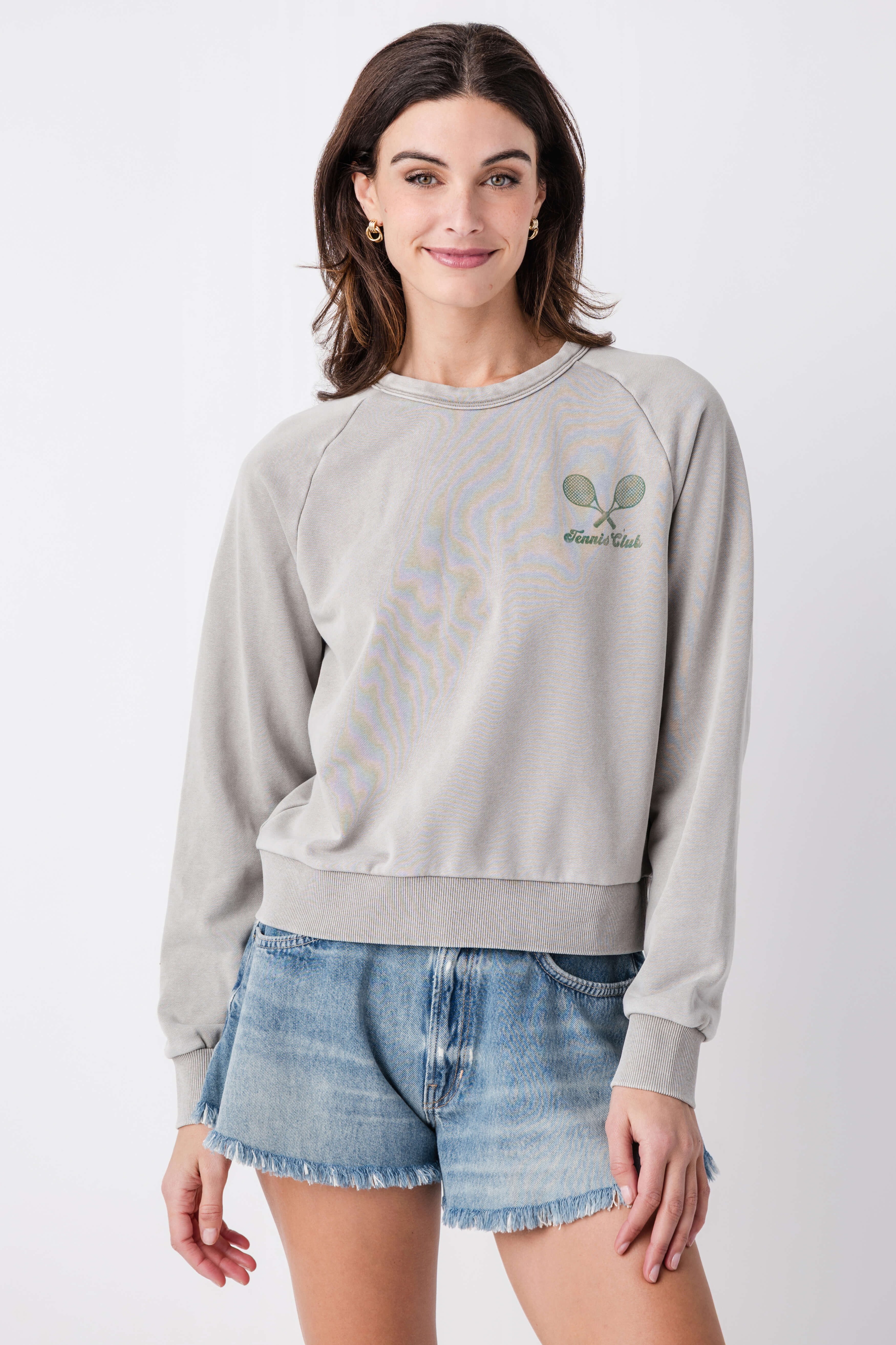 Raisonnel Tennis Graphic Crewneck Sweatshirt