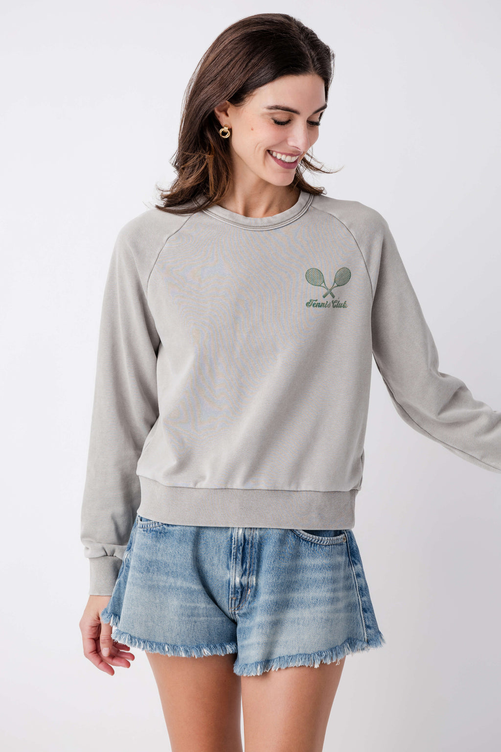 Raisonnel Tennis Graphic Crewneck Sweatshirt