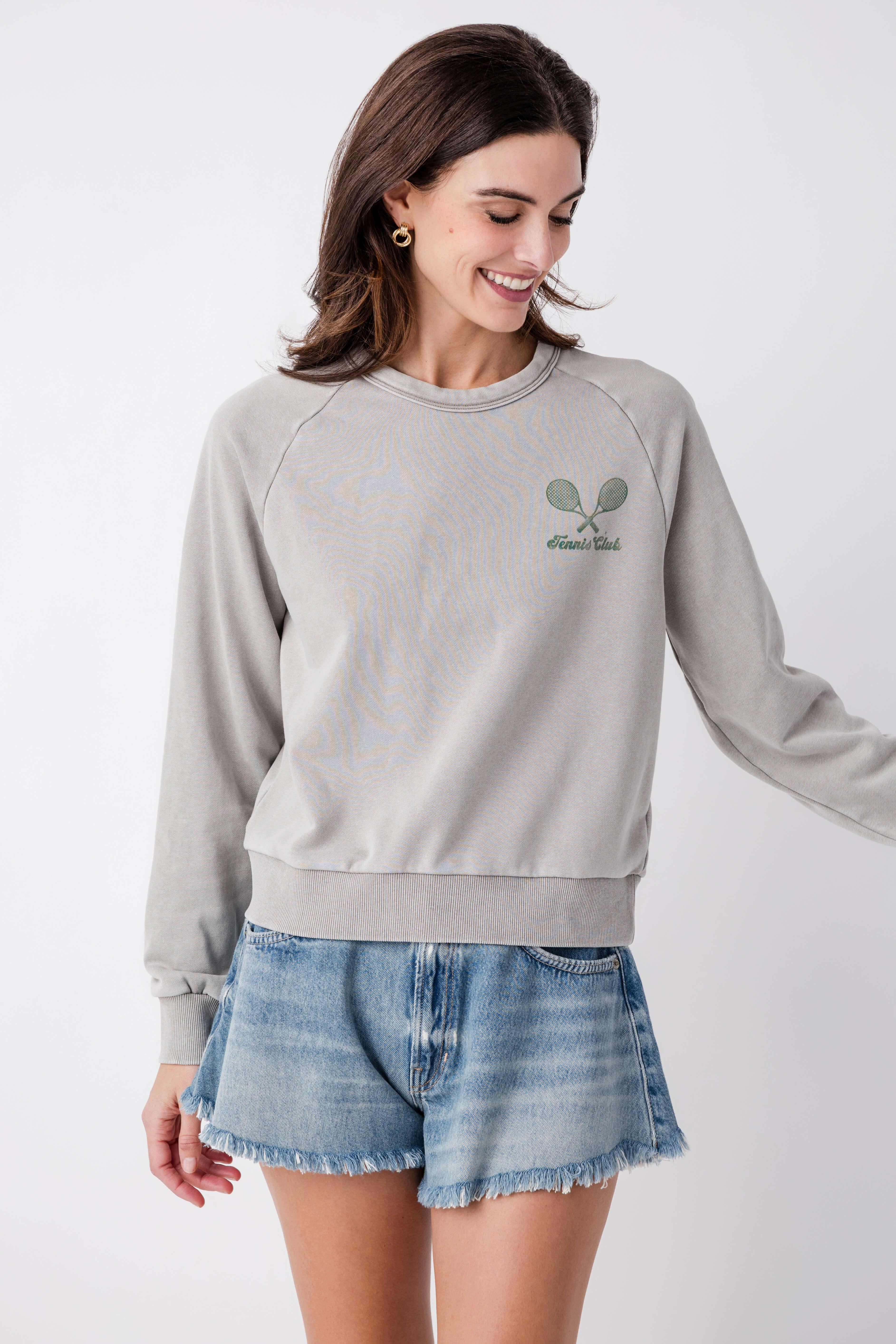 Raisonnel Tennis Graphic Crewneck Sweatshirt