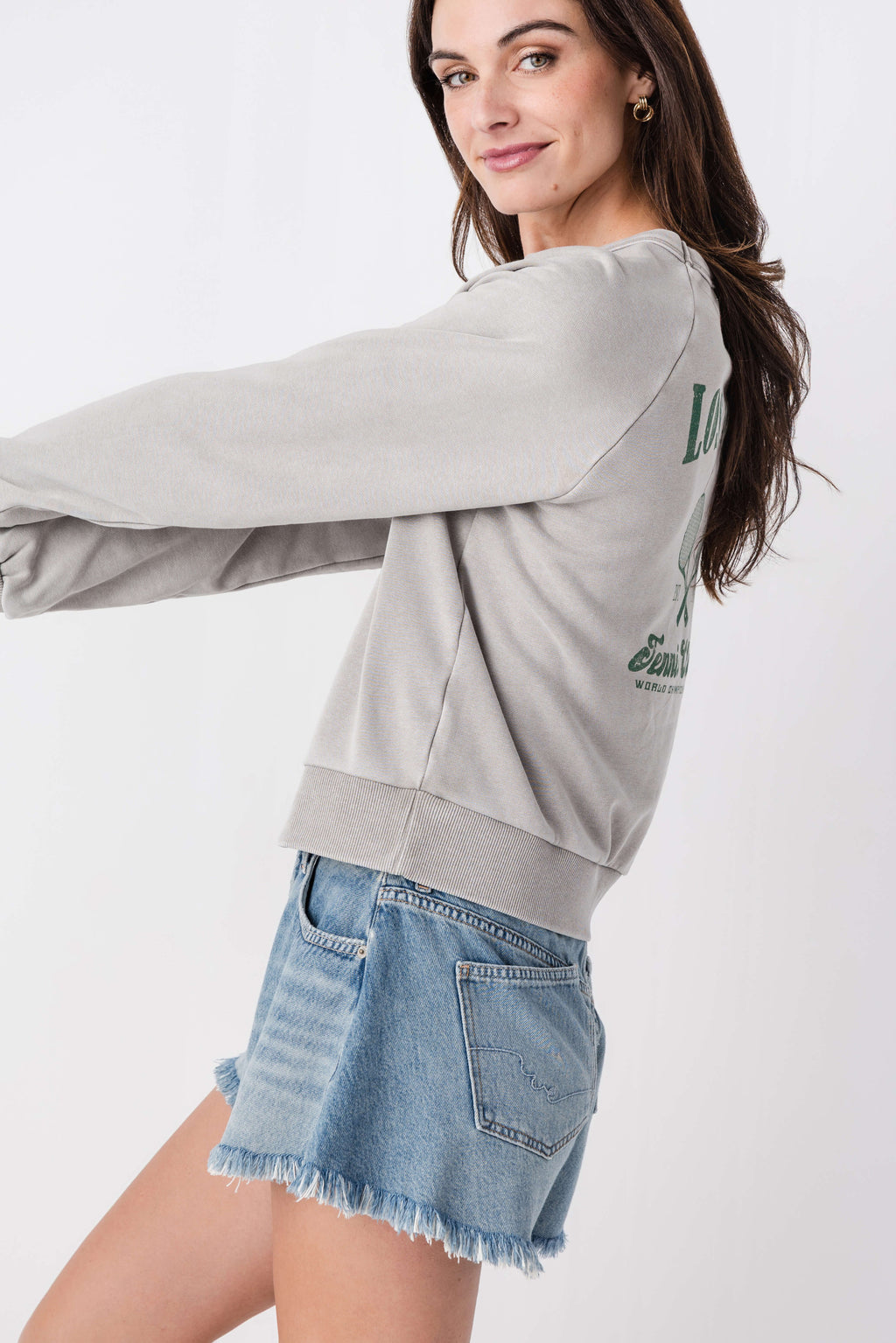 Raisonnel Tennis Graphic Crewneck Sweatshirt