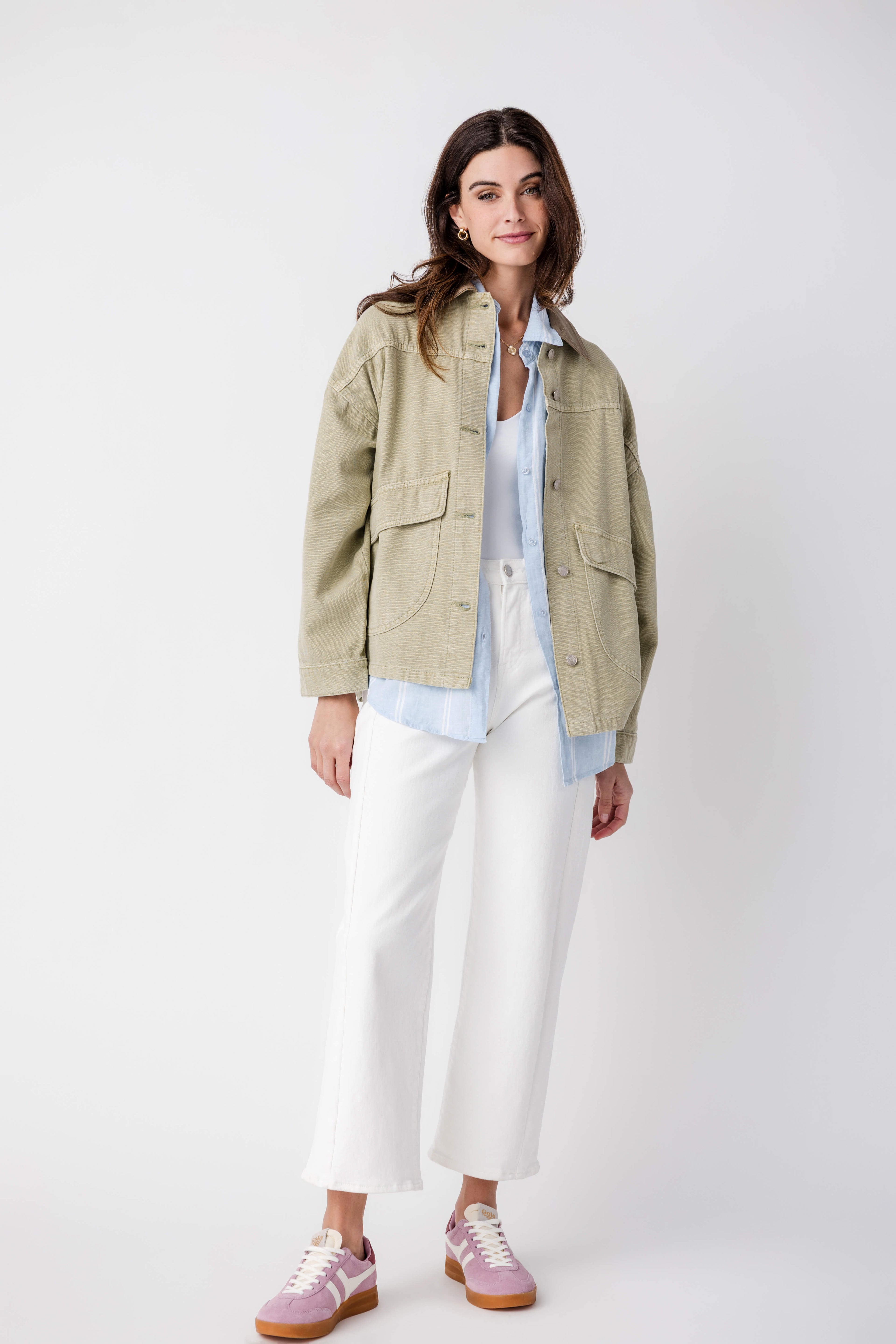 Free People Lemon Denim Jacket