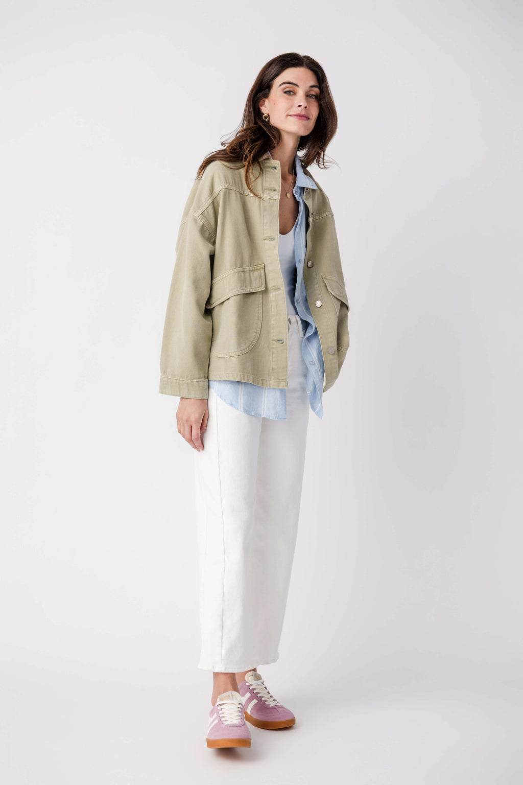 Free People Lemon Denim Jacket