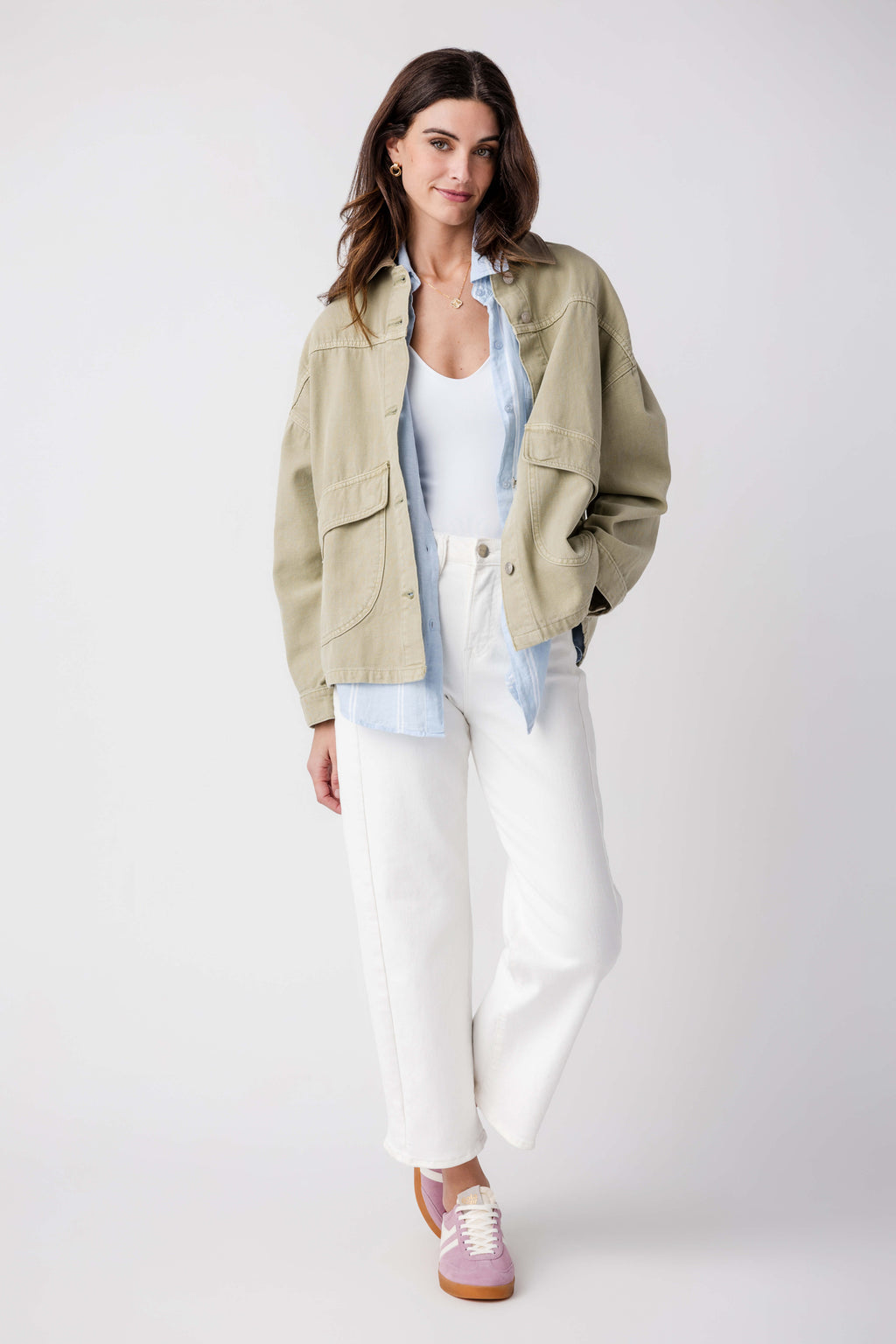 Free People Lemon Denim Jacket