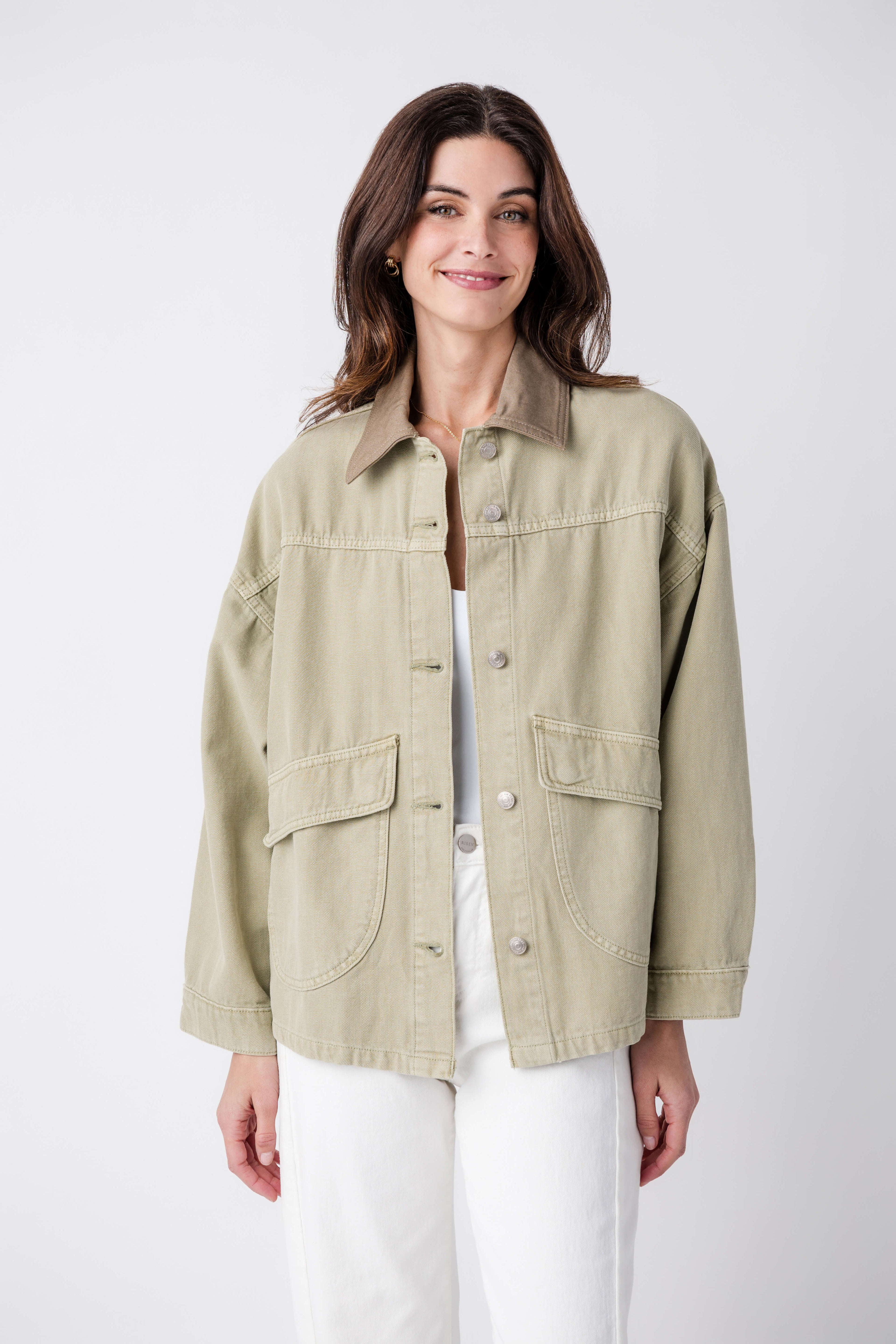 Free People Lemon Denim Jacket