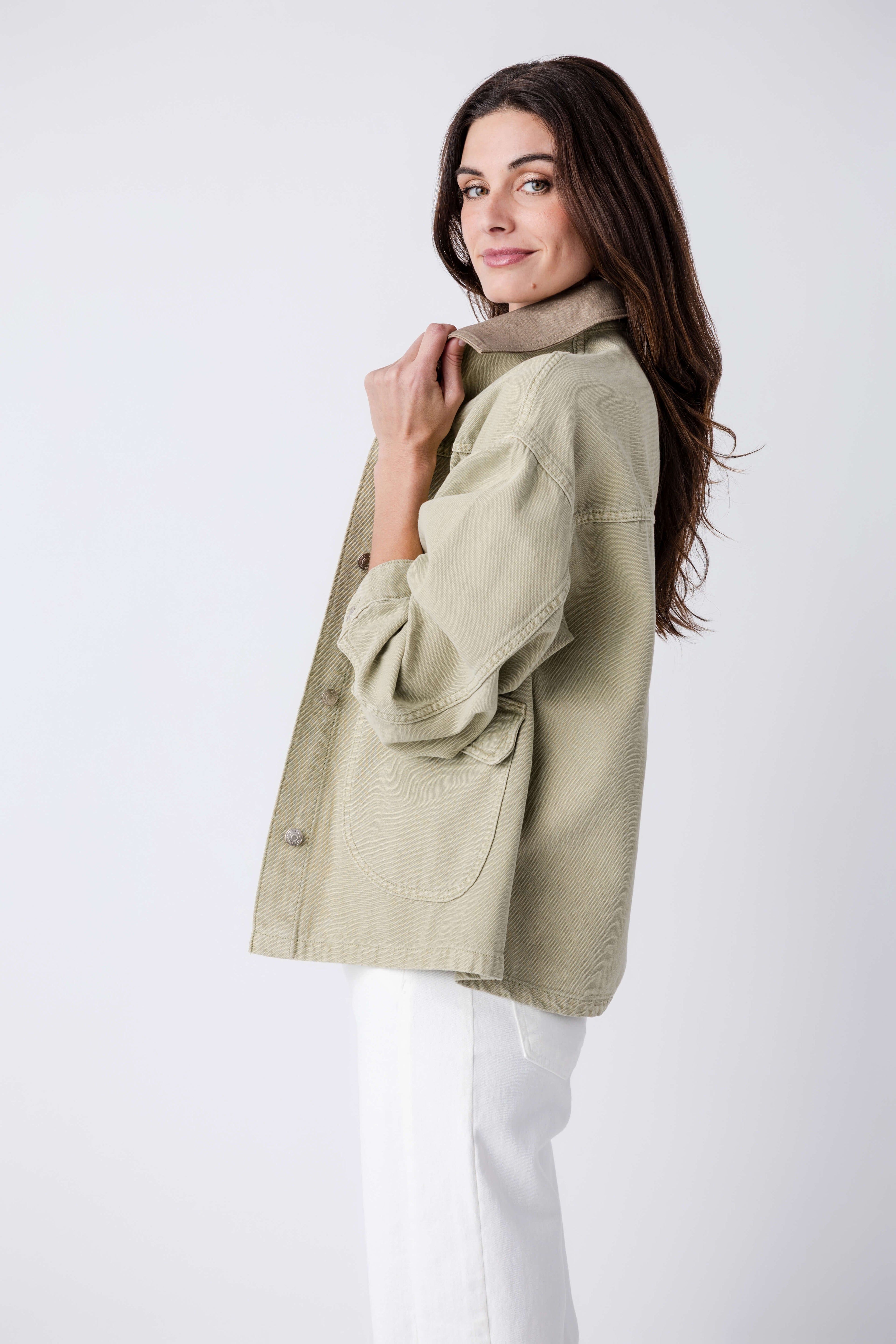 Free People Lemon Denim Jacket