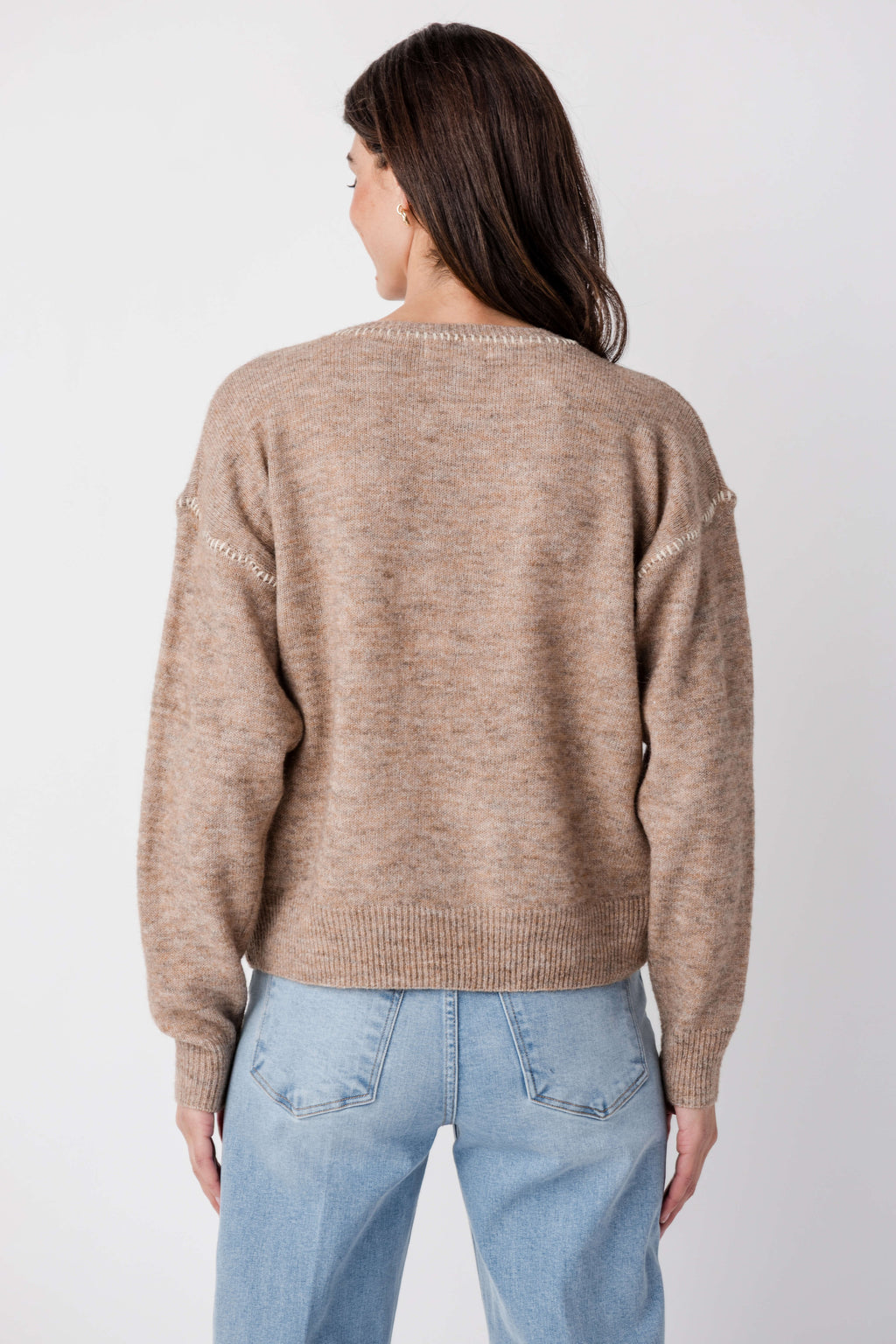 By Together Contrast Stitch Sweater