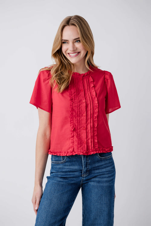 Things Between Ruffle Trim Top