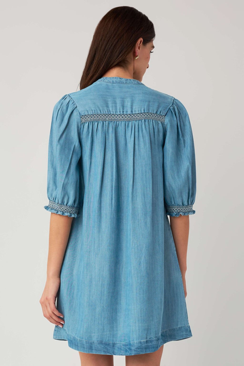 Elan Denim 3/4 Sleeve Dress