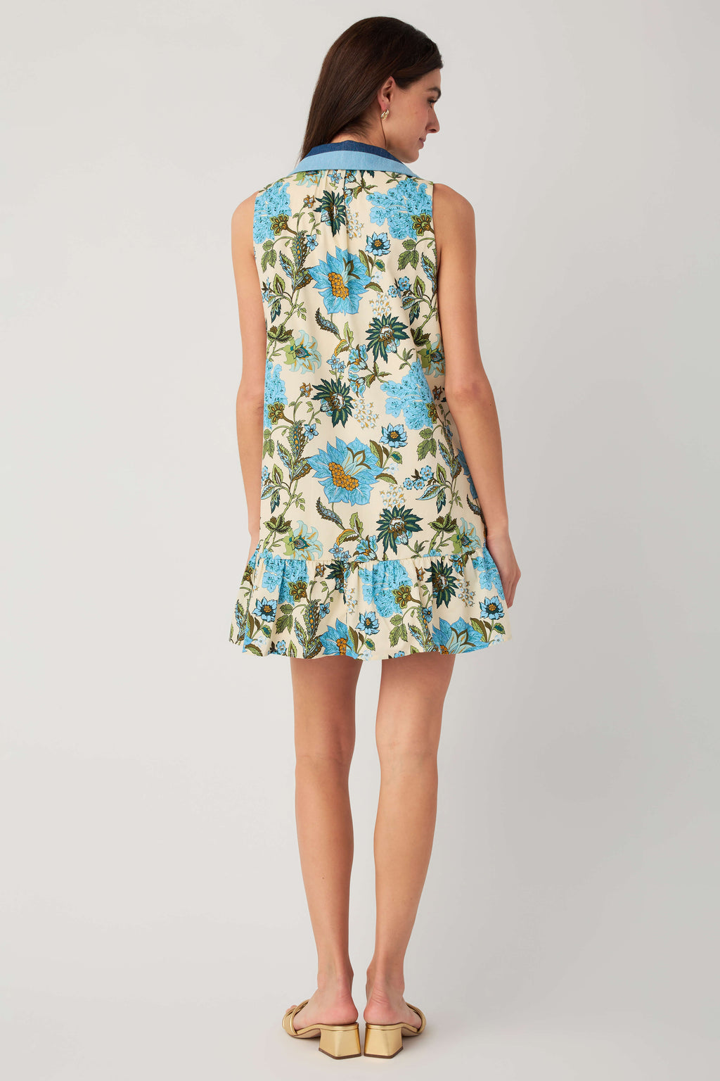 THML Mixed Media Floral Dress