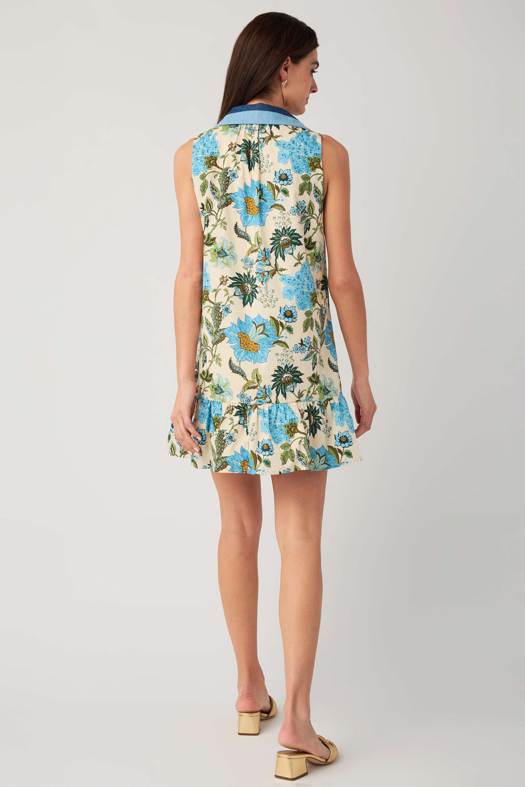 THML Mixed Media Floral Dress
