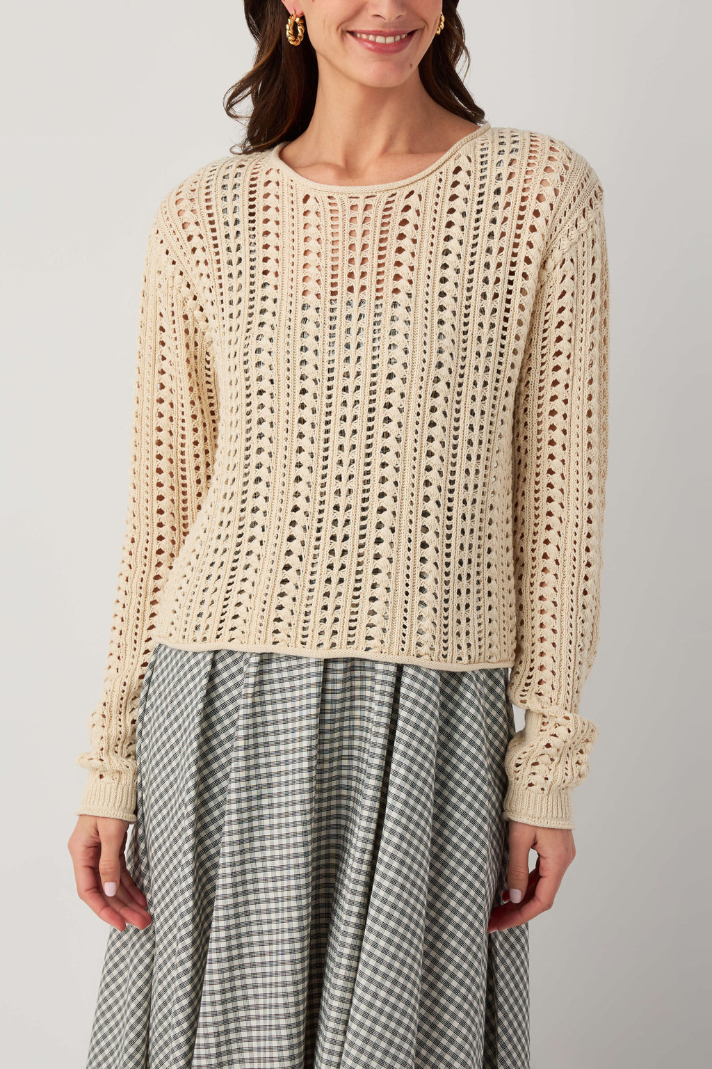 Z Supply Upland Crochet Sweater