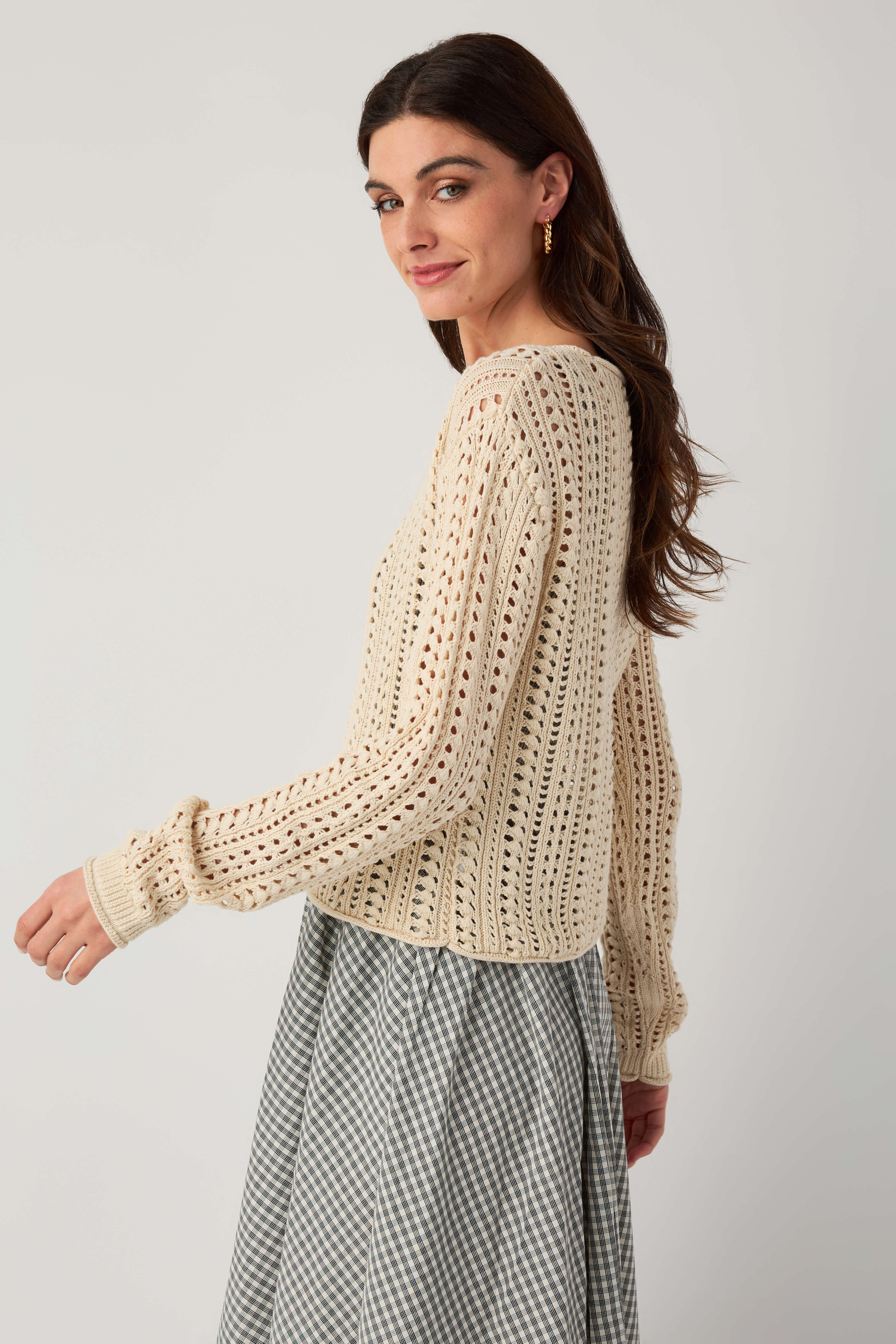 Z Supply Upland Crochet Sweater