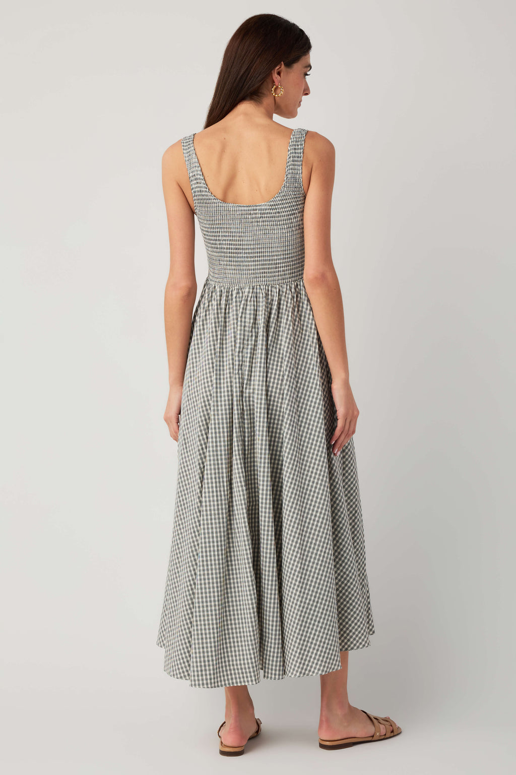 Olivaceous Ella Gingham Maxi Dress
