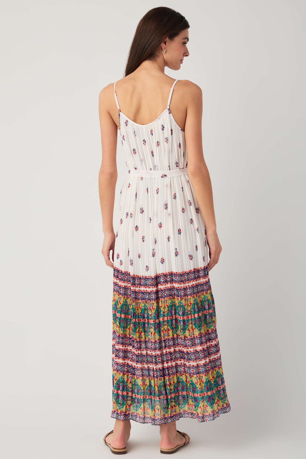 Skies Are Blue Pleated Maxi Dress