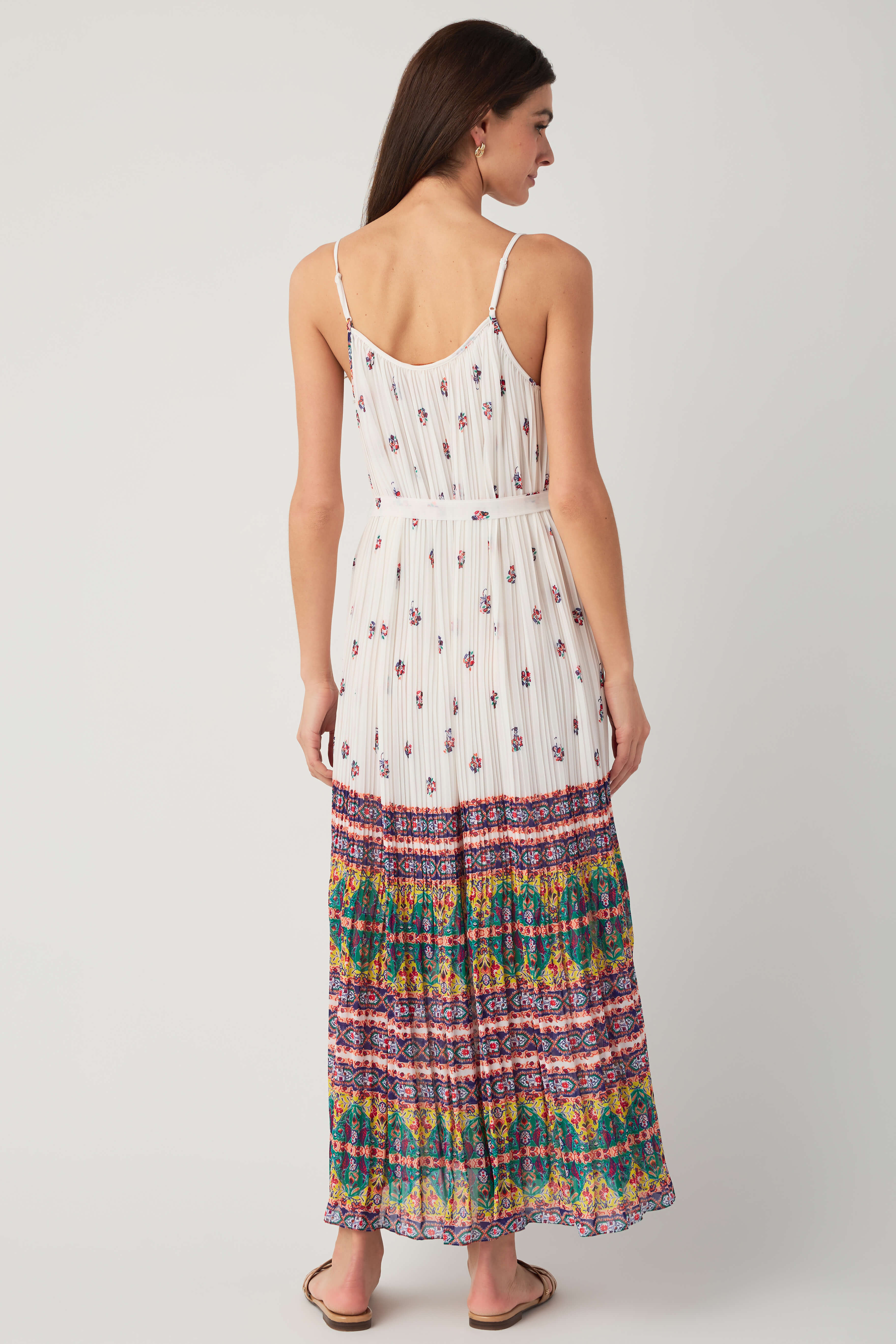 Skies Are Blue Pleated Maxi Dress