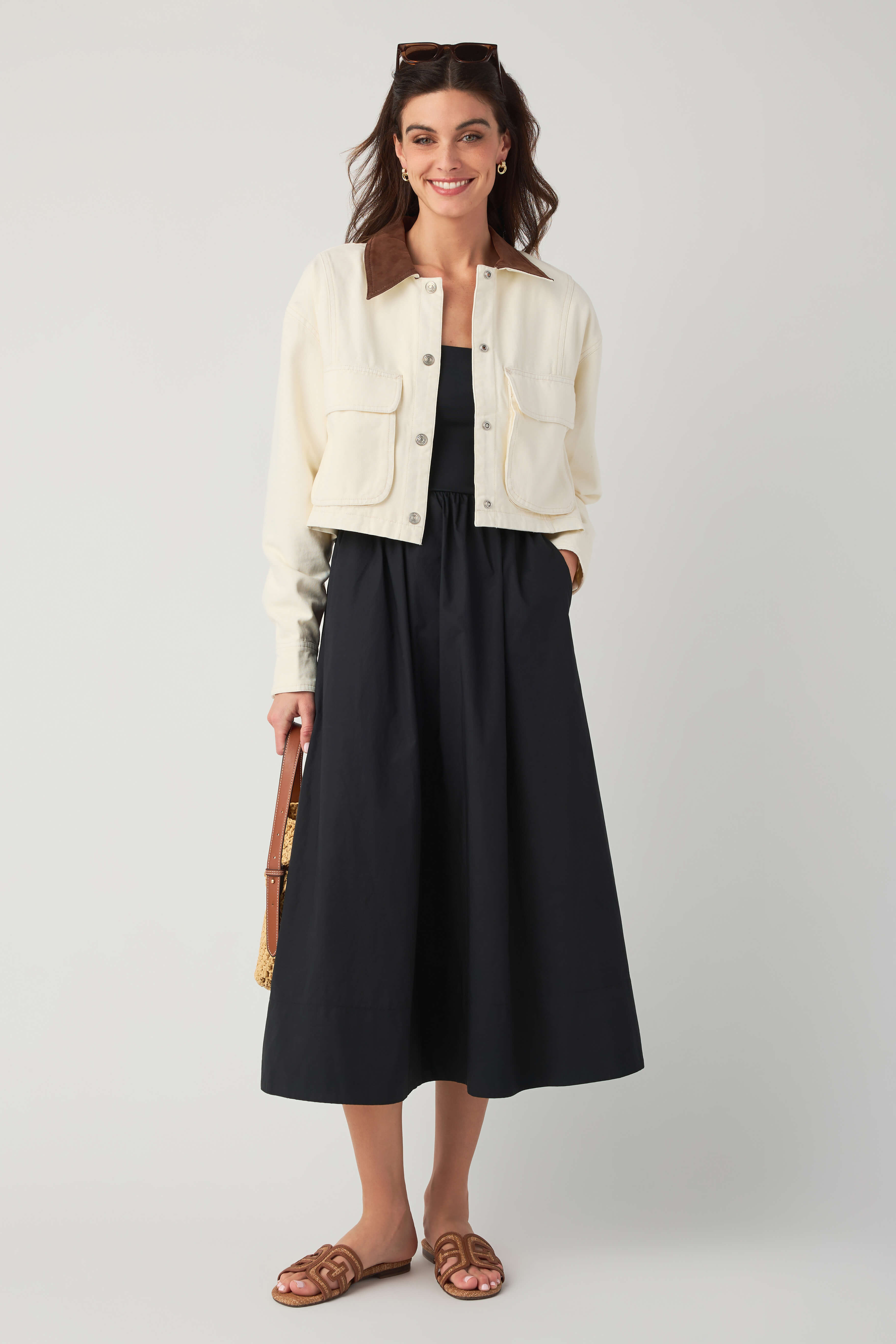 Z Supply Sunsought Strapless Midi Dress