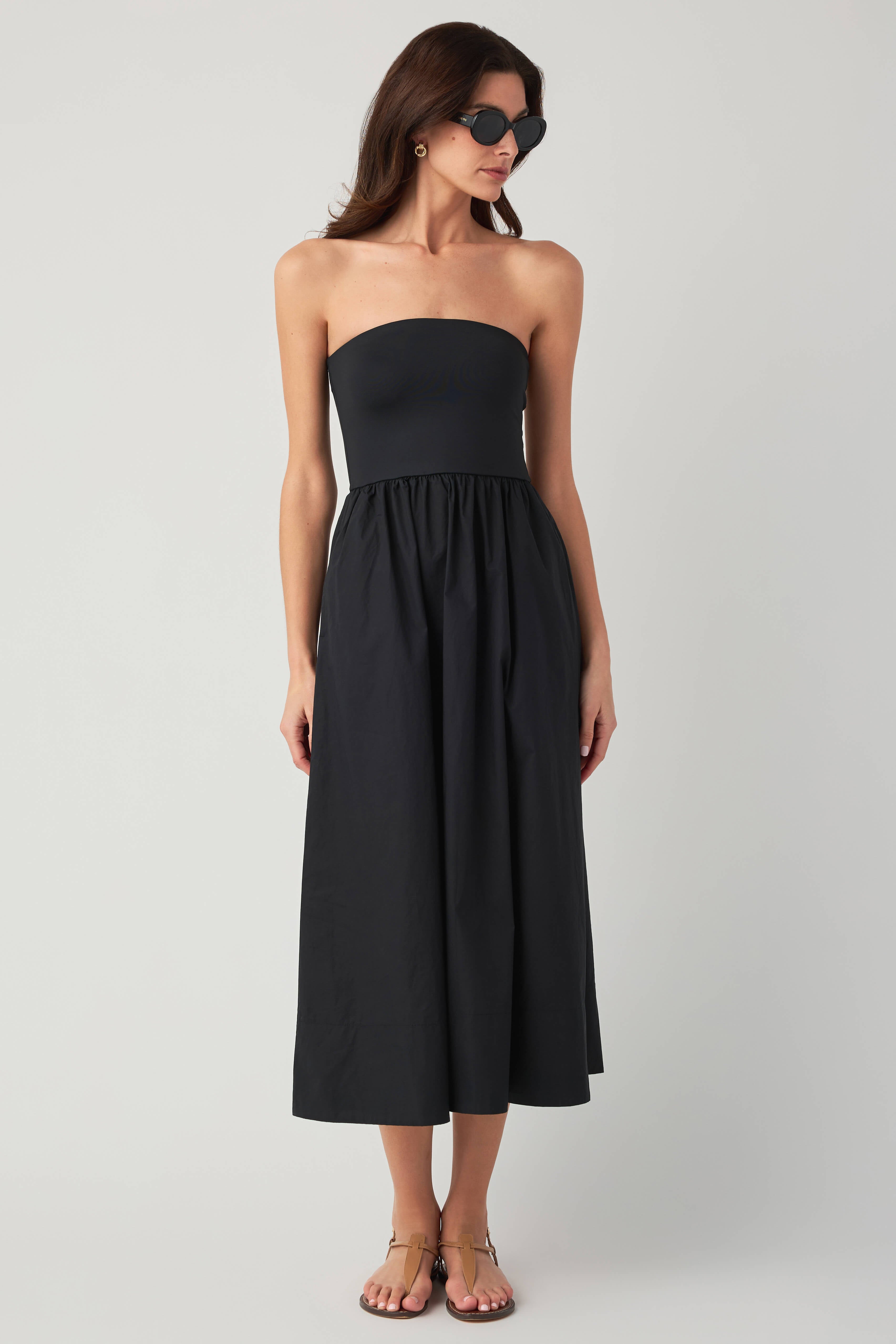 Z Supply Sunsought Strapless Midi Dress