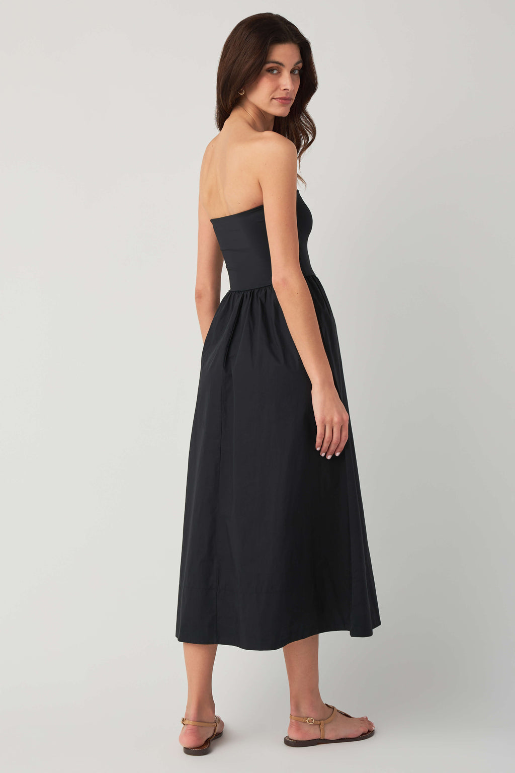 Z Supply Sunsought Strapless Midi Dress