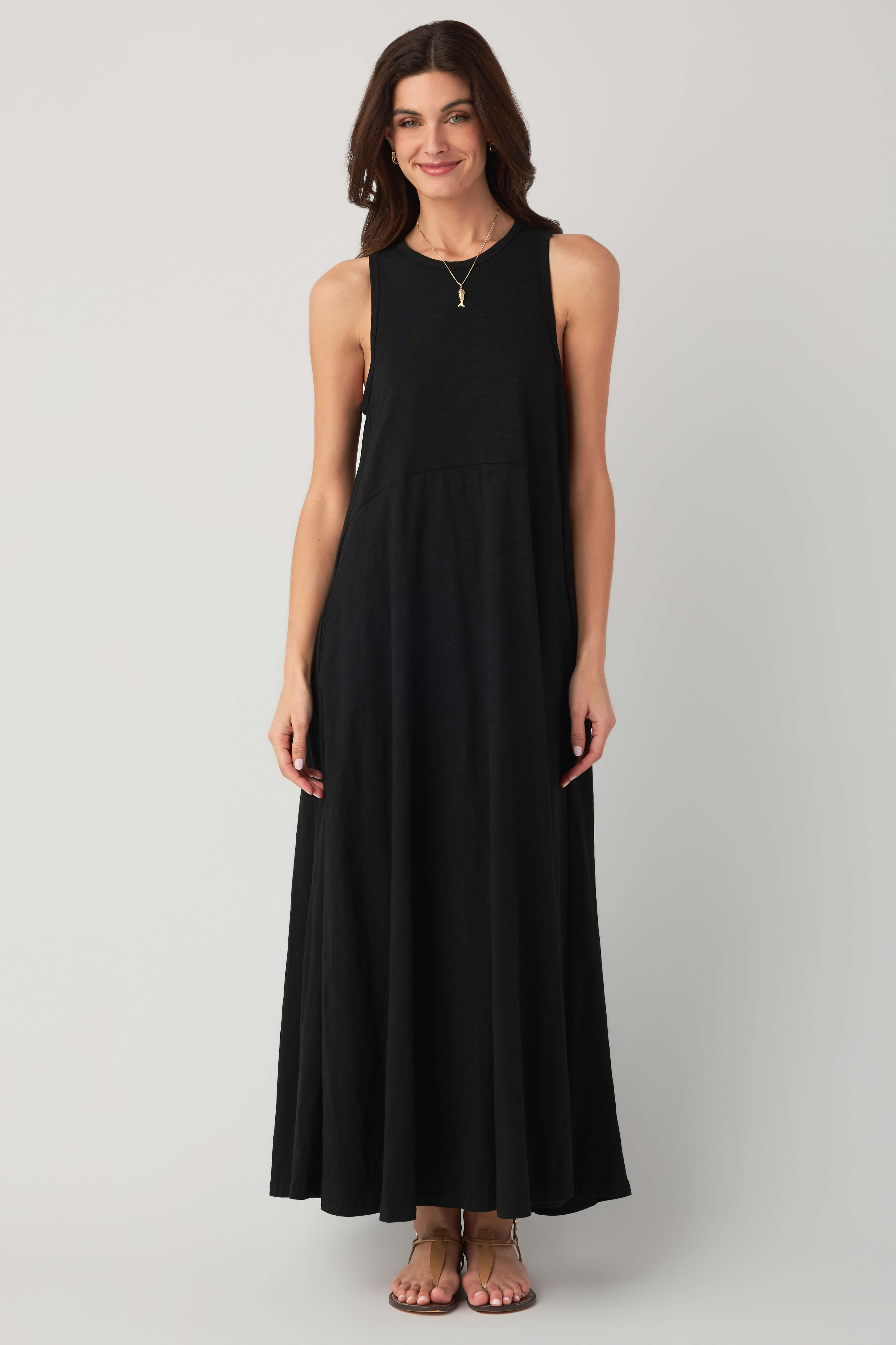 Elan Jersey Knit Maxi Dress Black / Small Elan Jersey Knit Maxi Dress Black / Small